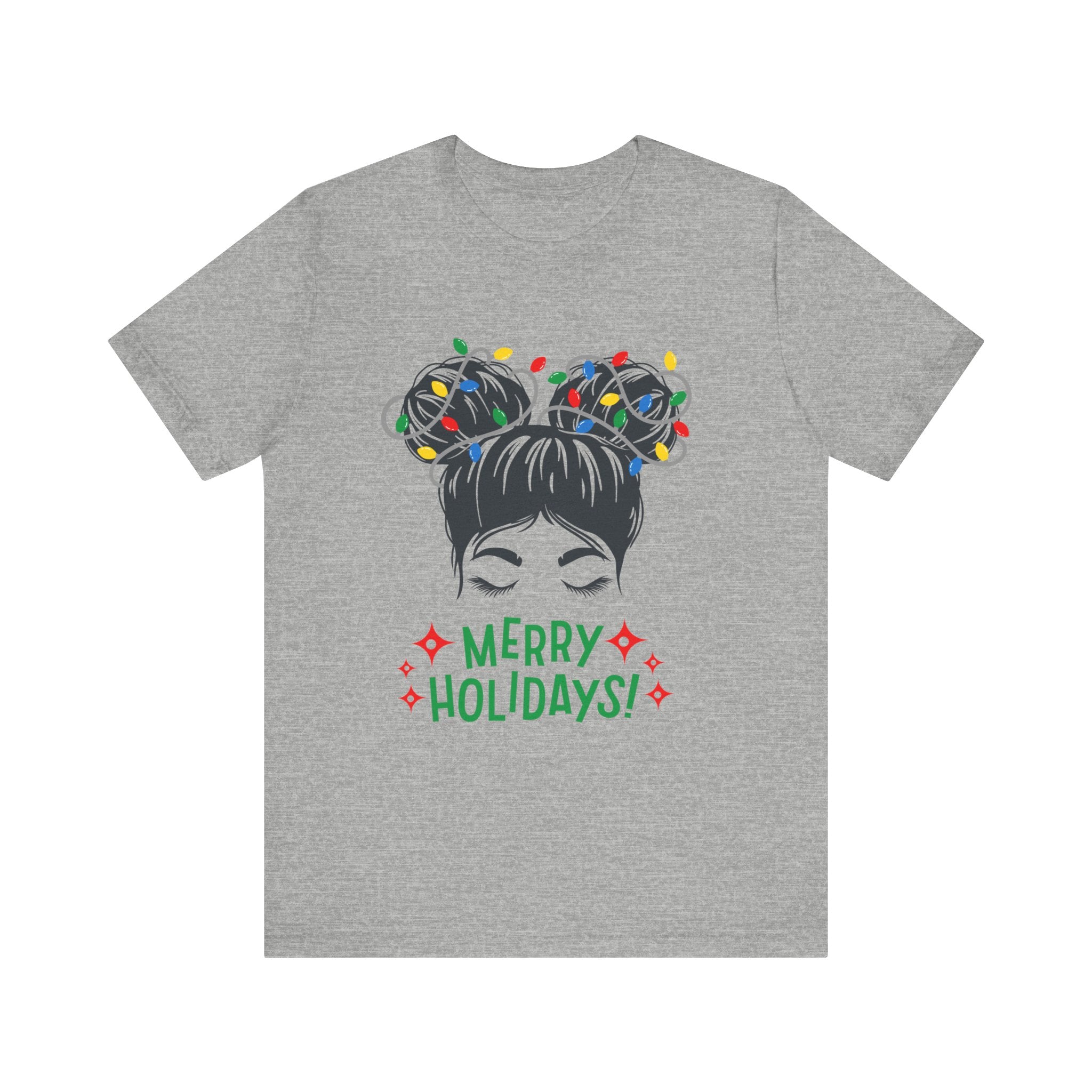 Festive Holiday Tee - Merry Holidays Graphic, Unisex Jersey Short Sleeve Shirt, Christmas Apparel, Seasonal Gift, Cozy Vibes