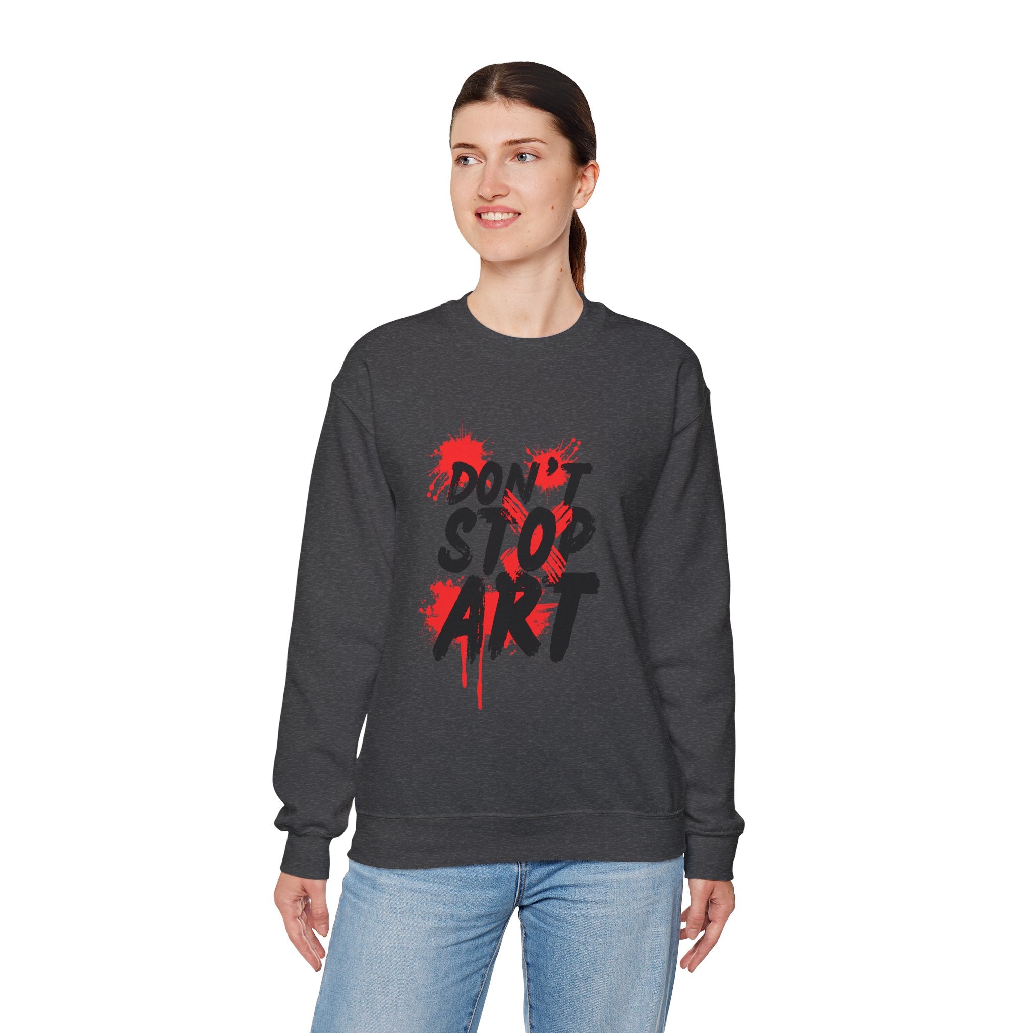 Artistic Crewneck Sweatshirt | Cozy Gift for Artists, Creative Apparel, Unique Statement Piece, Casual Wear, Everyday Comfort