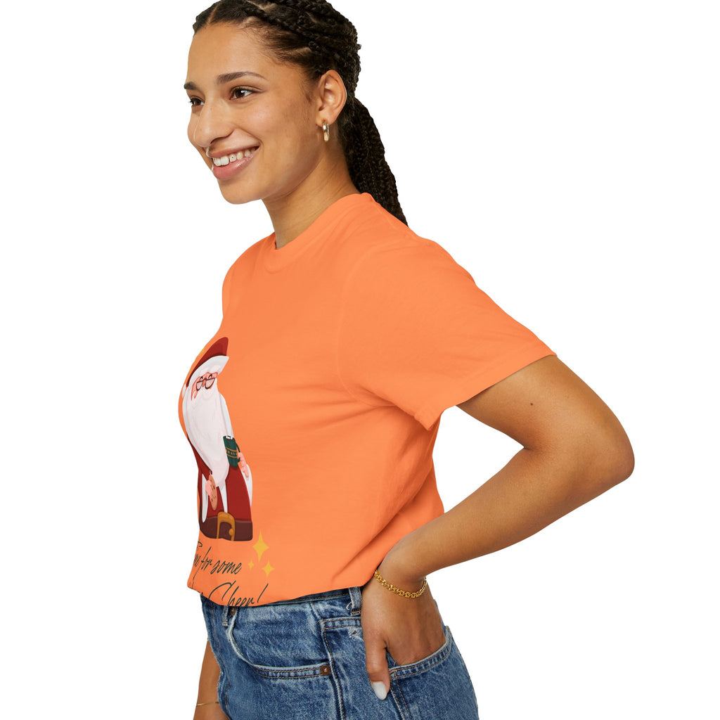 Festive Christmas T-Shirt, Holiday Apparel, Santa Graphic Tee, Unisex Christmas Gift, Seasonal Outfit, Cheerful Holiday Wear