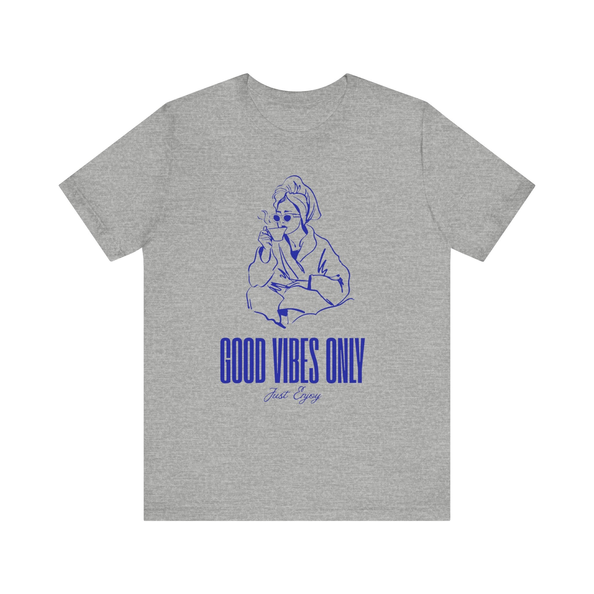 Good Vibes Only Unisex Jersey Tee - Relaxed Fit, Casual Outing, Gift for Friend, Positive Energy Shirt, Summer Wear