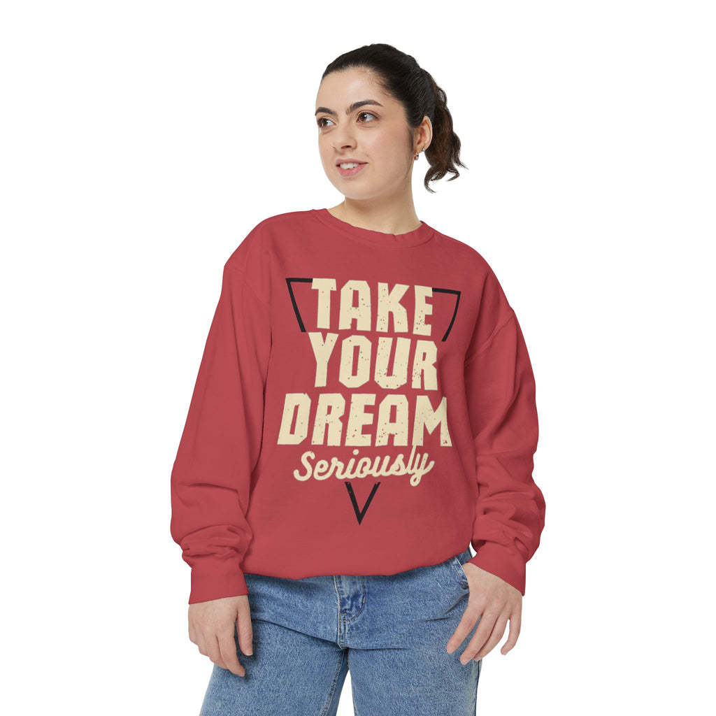 Motivational Sweatshirt: Take Your Dream Seriously, Cozy Unisex Sweatshirt, Dream Chaser Apparel, Perfect Gift for Entrepreneurs, [...]