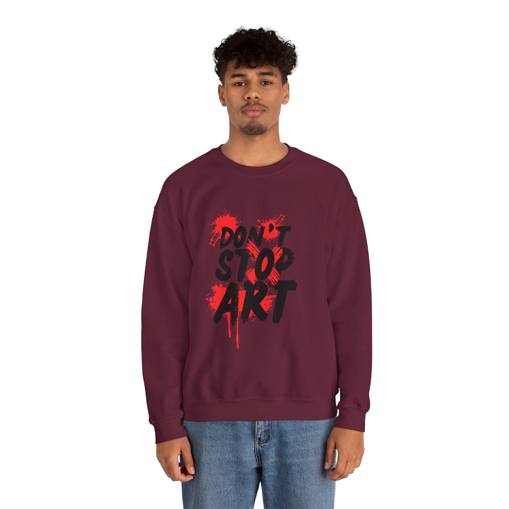 Artistic Crewneck Sweatshirt | Cozy Gift for Artists, Creative Apparel, Unique Statement Piece, Casual Wear, Everyday Comfort