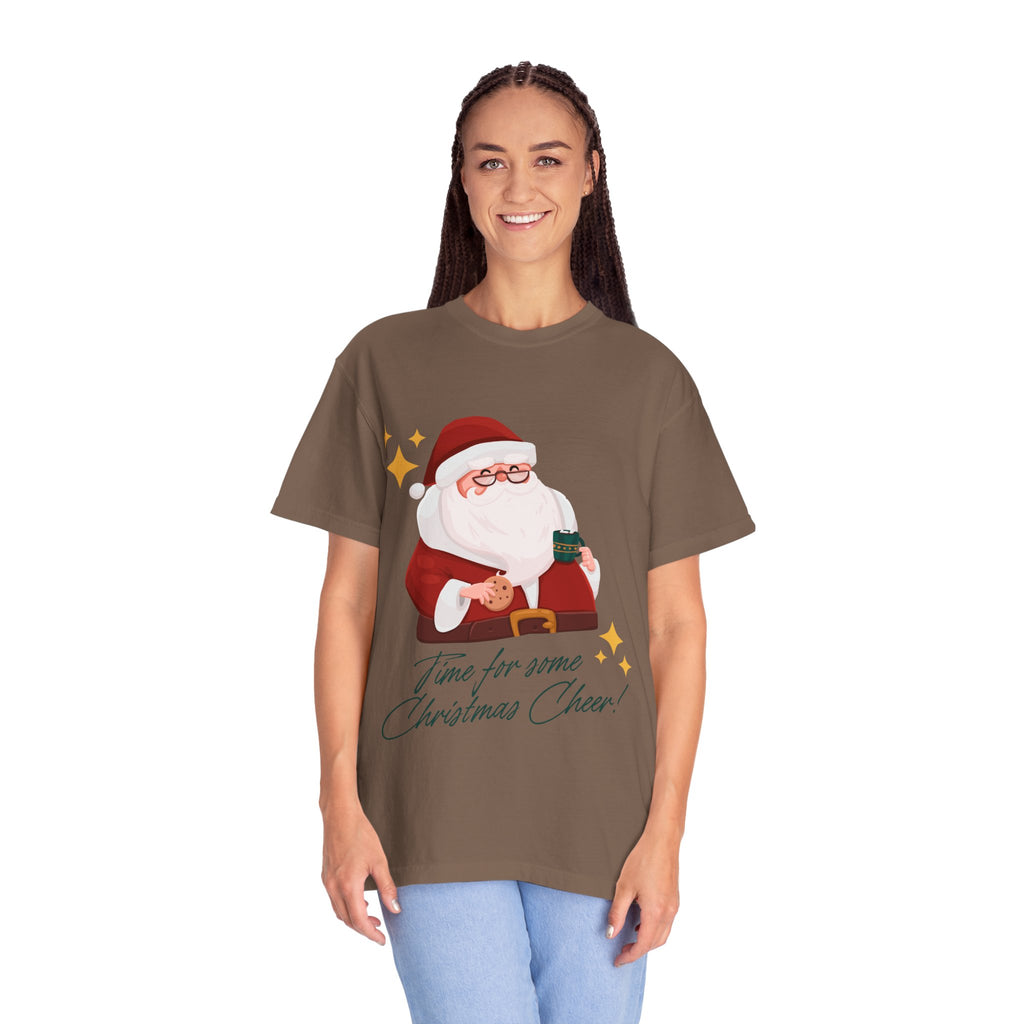 Festive Christmas T-Shirt, Holiday Apparel, Santa Graphic Tee, Unisex Christmas Gift, Seasonal Outfit, Cheerful Holiday Wear