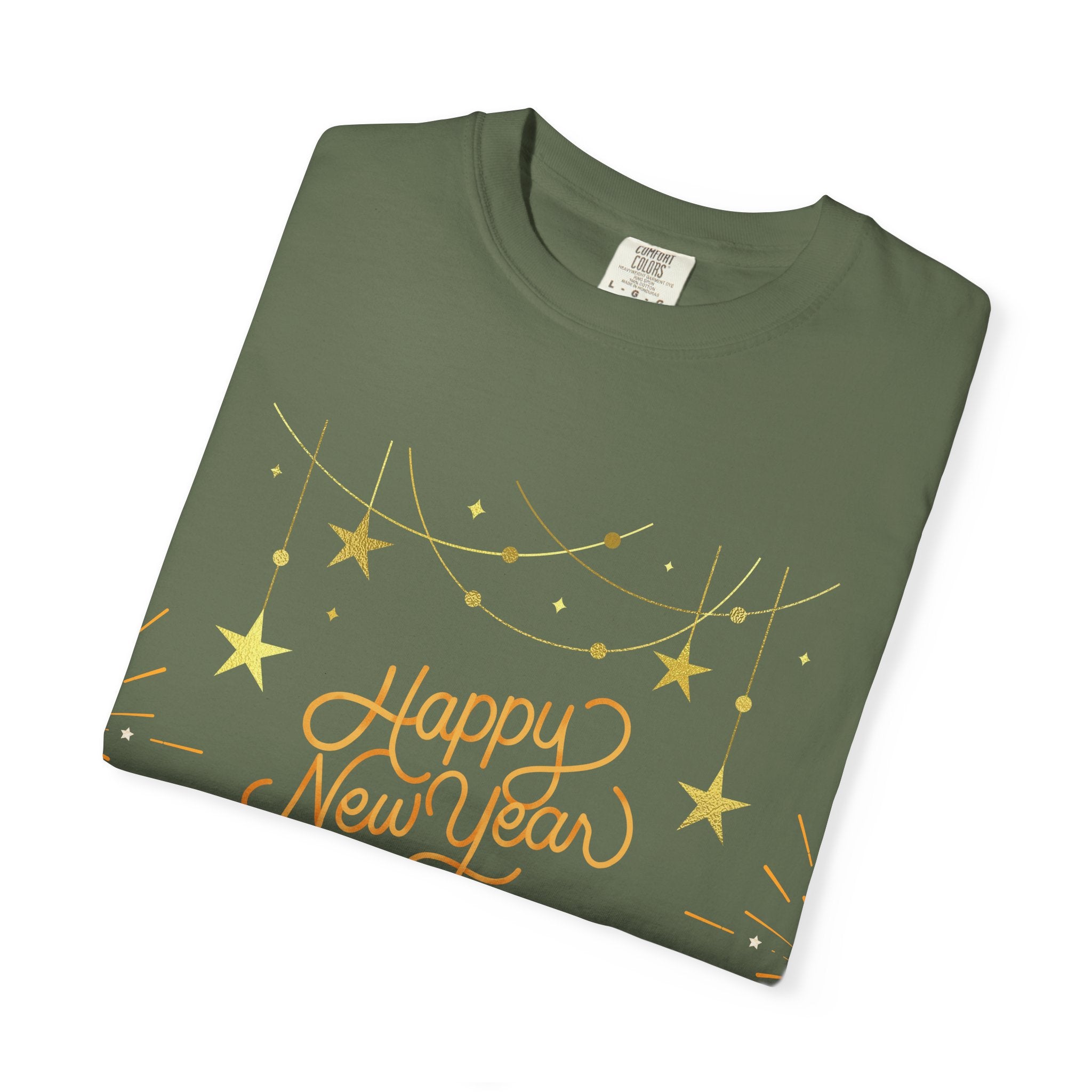 New Year Celebration T-Shirt | Unisex Garment-Dyed Tee with Happy New Year 2026 Design, Festive Apparel, Holiday Gift, Party Wear