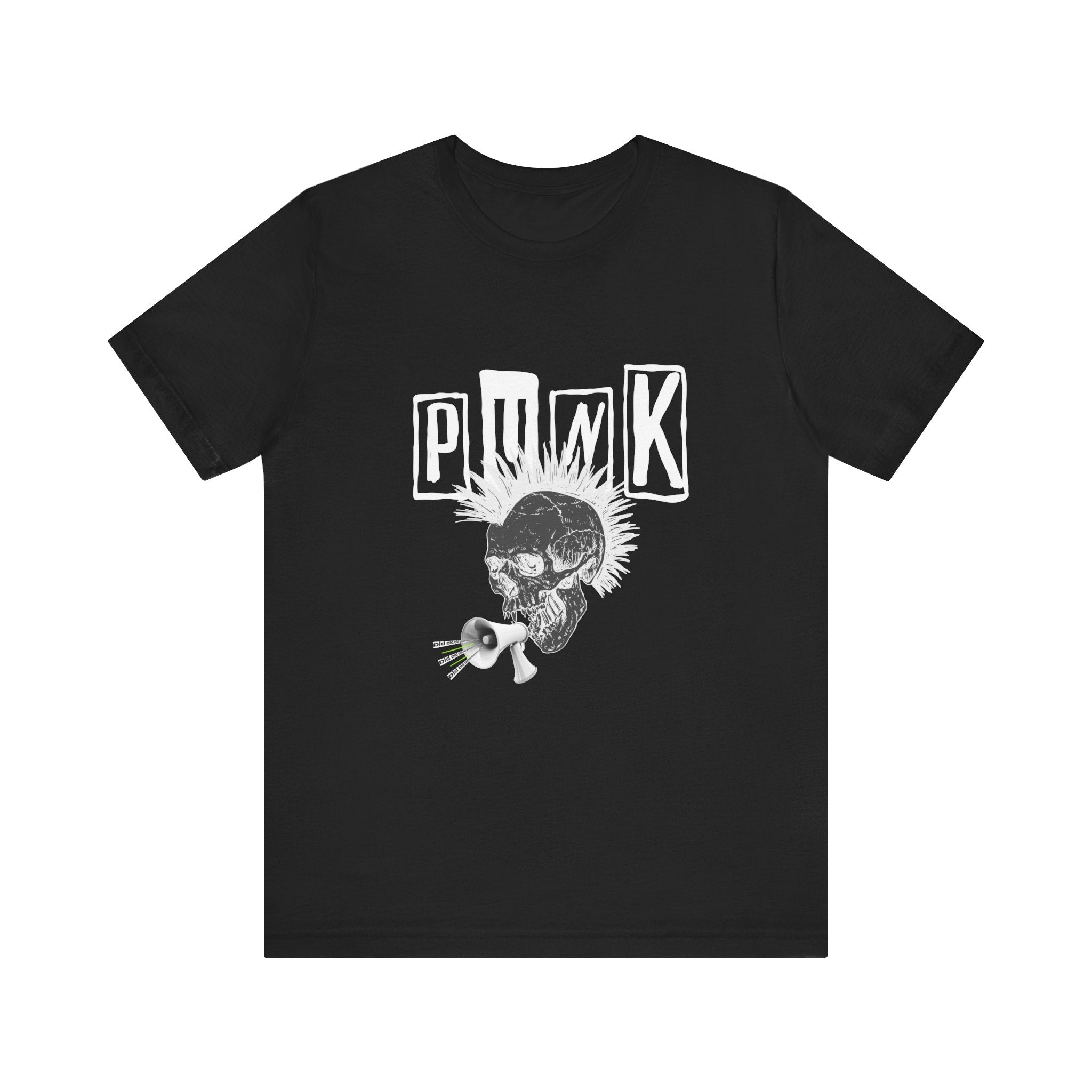 Punk Skull Graphic Tee, Unisex T-Shirt, Alternative Fashion Shirt, Edgy Clothing, Gift for Music Lovers