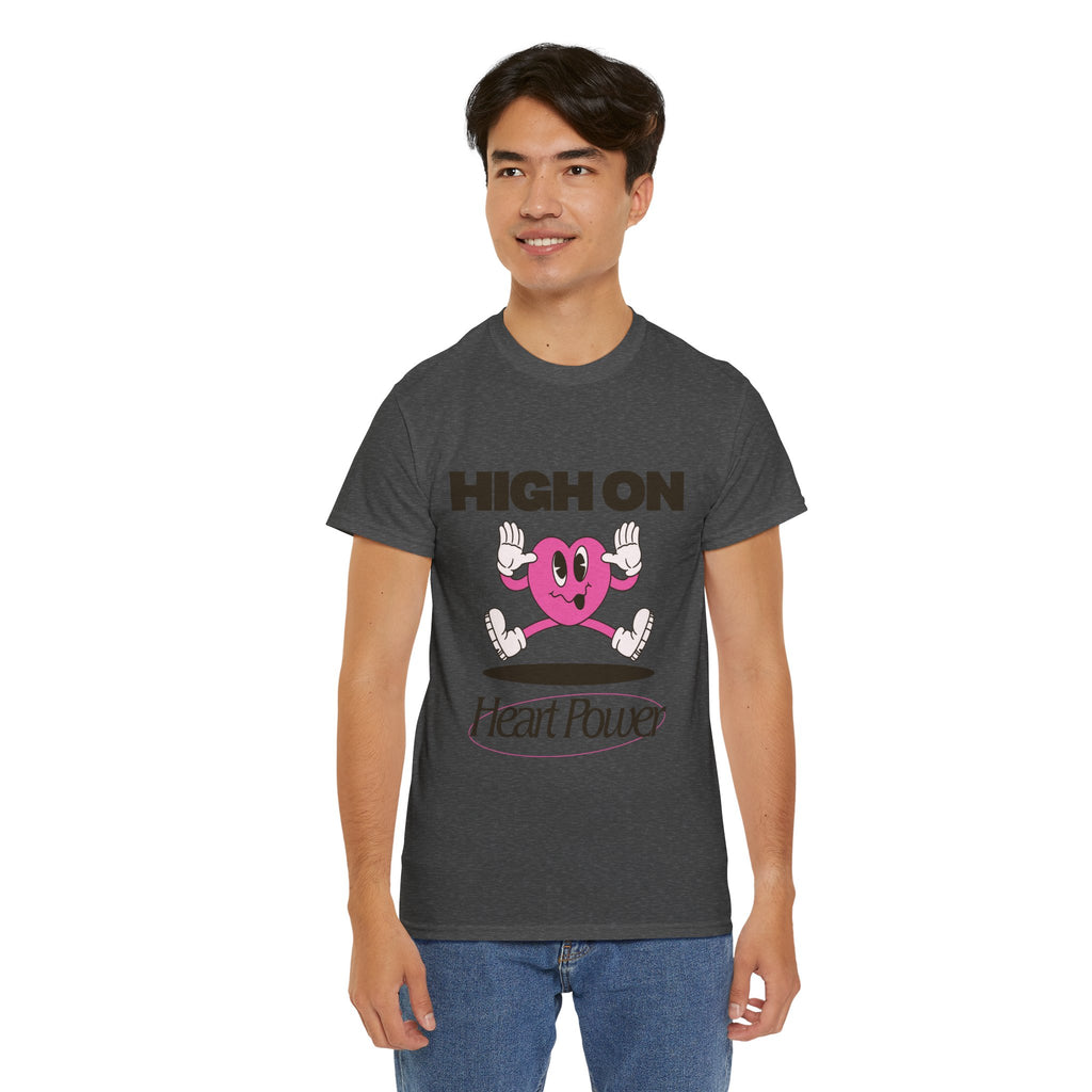 Heart Power Unisex T-Shirt Design | Graphic Tee for Men & Women | Streetwear Aesthetic T-Shirt