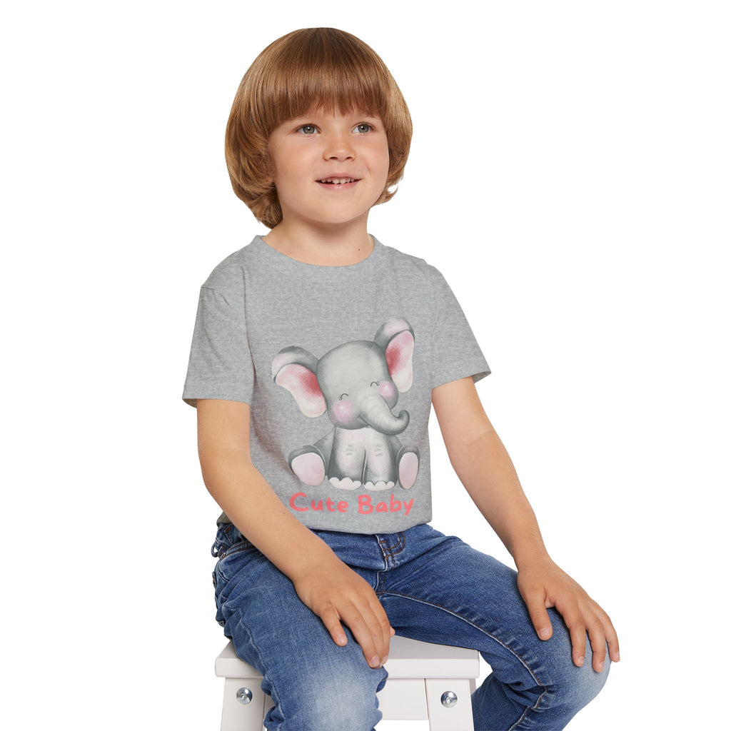 Cute Baby Elephant Toddler T-shirt, Preschool, Baby Shower Gift, Toddler Apparel, Kids Birthday, Cute Animal Clothing