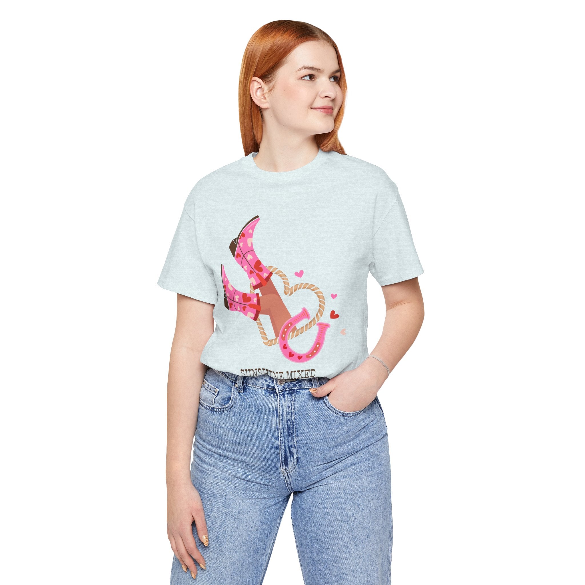 Playful Cowboy Graphic Tee - Perfect for Rodeos, Country Concerts, and Summer Gatherings, Casual Wear, Gift for Country Lovers, Fun Outfits