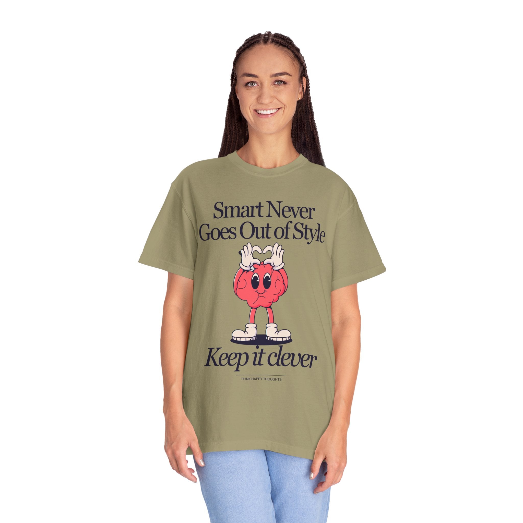 Clever Statement T-Shirt - Vintage Style, Smart Never Goes Out of Style, Funny Tee, Gift for Students, Unisex Casual Wear