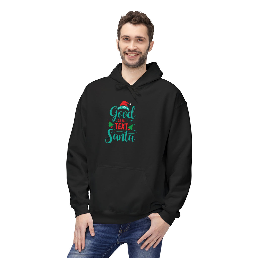 Santa's Helper Fleece Hoodie, Cozy Christmas Apparel, Holiday Gift, Festive Wear, Unisex Hoodie, Winter Wardrobe Essential