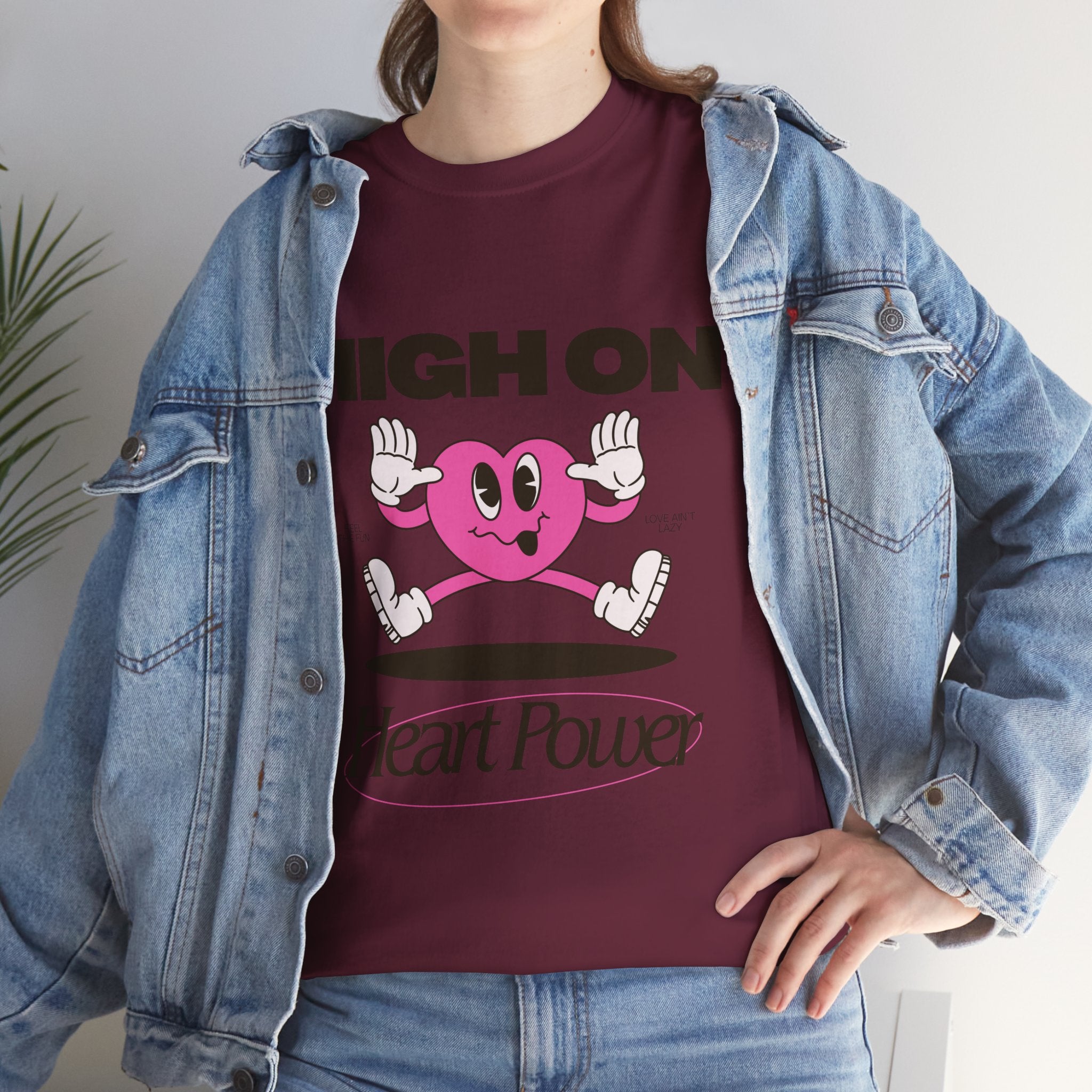 Heart Power Unisex T-Shirt Design | Graphic Tee for Men & Women | Streetwear Aesthetic T-Shirt
