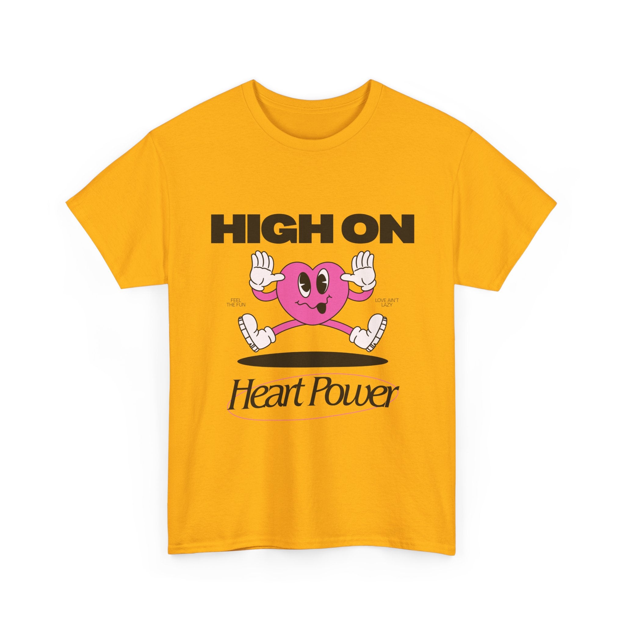 Heart Power Unisex T-Shirt Design | Graphic Tee for Men & Women | Streetwear Aesthetic T-Shirt
