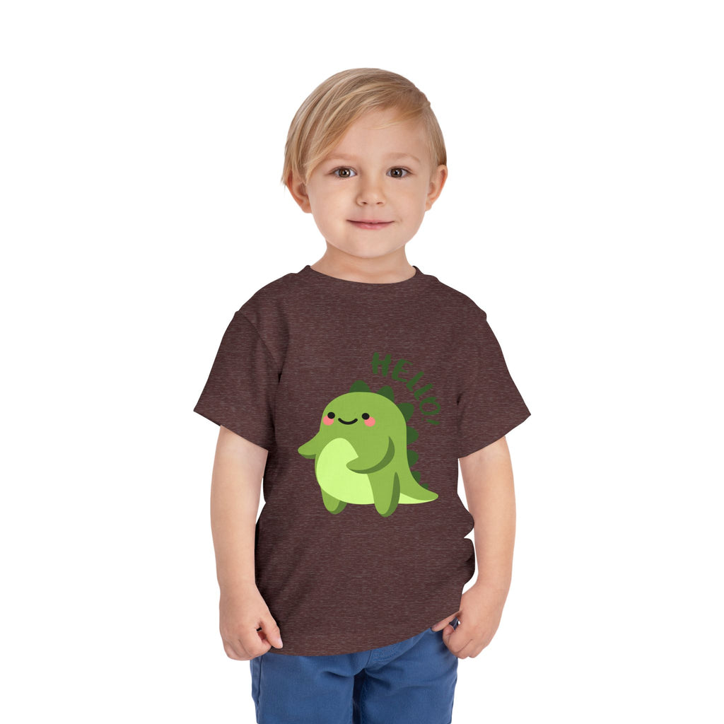 Cute Dinosaur Toddler Tee - Playful Kids Short Sleeve Shirt, Perfect for Gifts, Birthdays, Parties, Everyday Wear