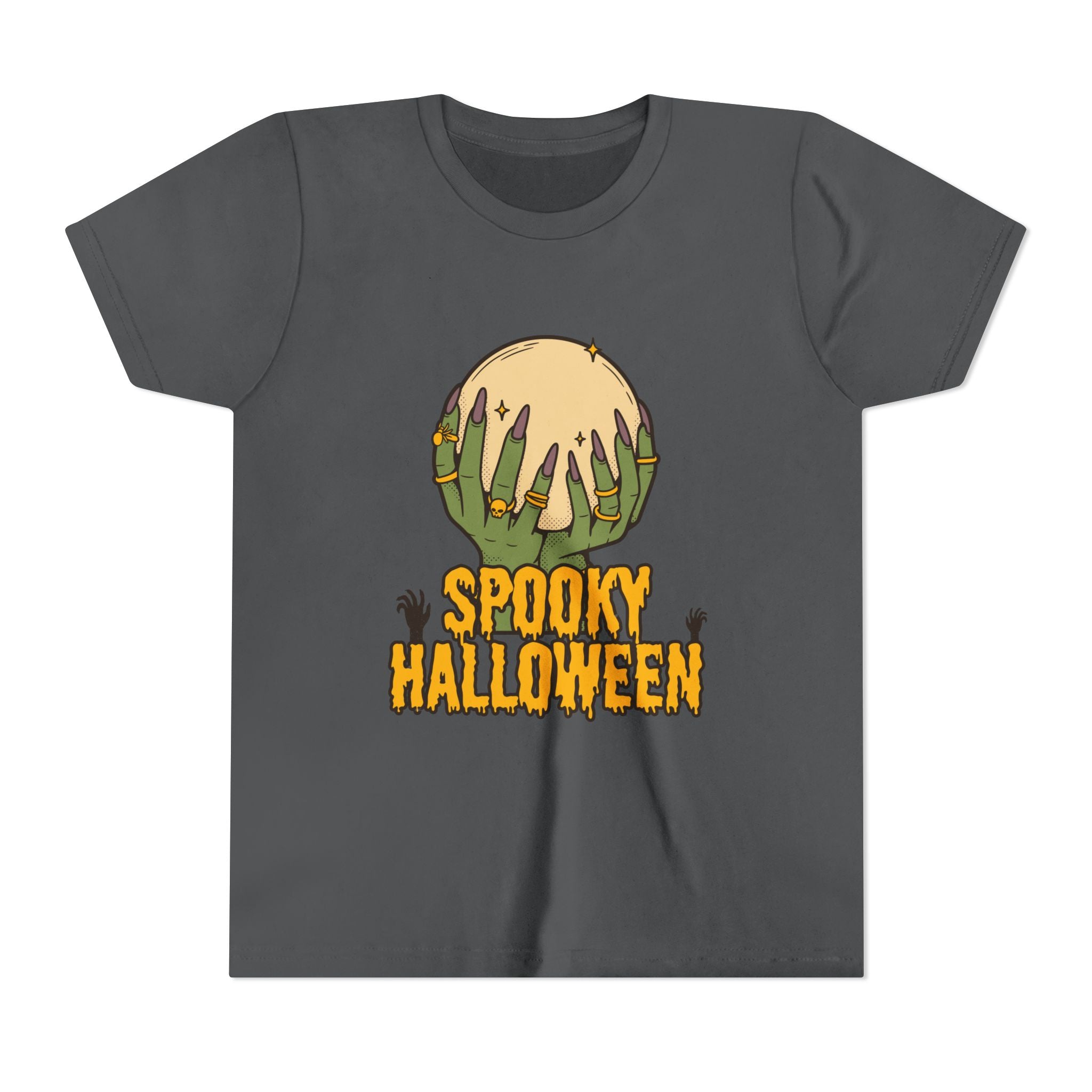 Spooky Halloween Youth Tee - Halloween T-Shirt, Kids Holiday Shirt, Trick or Treat Top, Fun Party Wear, Ghost & Ghouls Costume