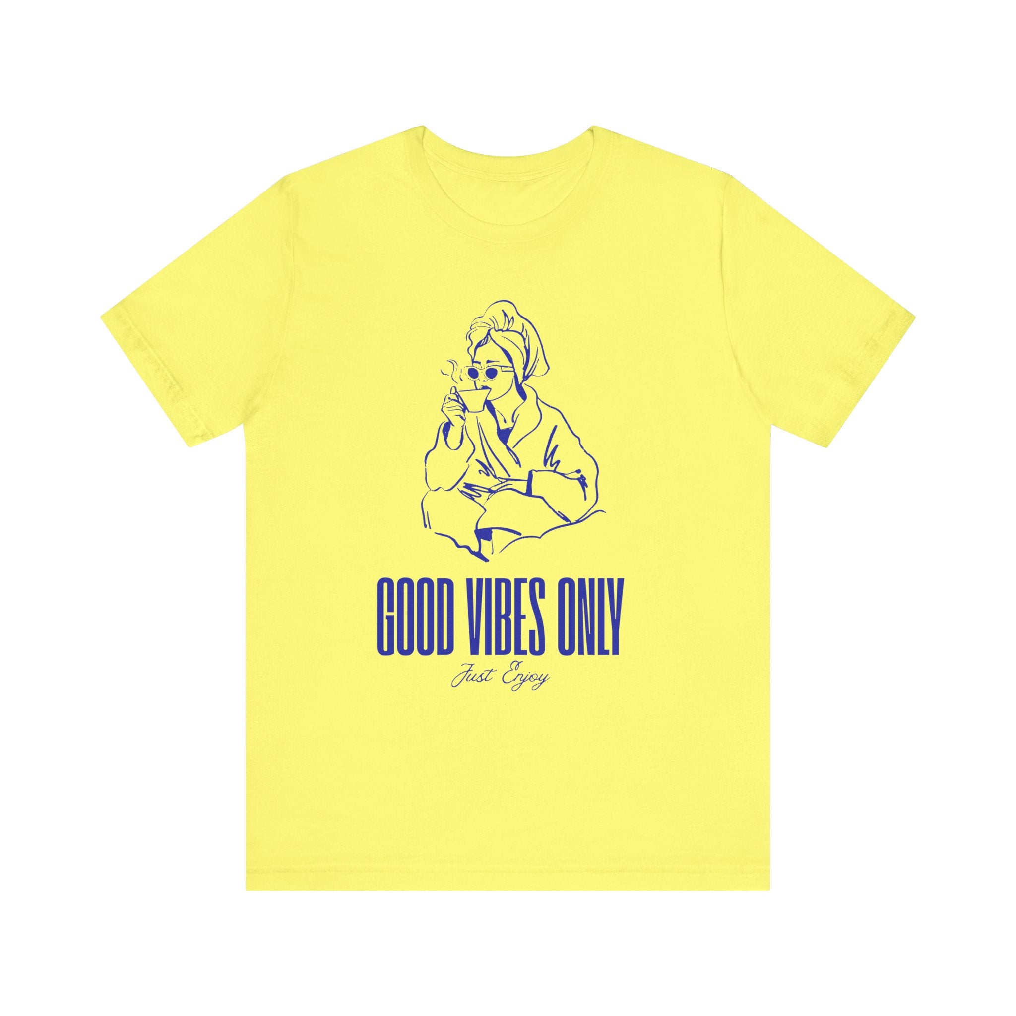 Good Vibes Only Unisex Jersey Tee - Relaxed Fit, Casual Outing, Gift for Friend, Positive Energy Shirt, Summer Wear