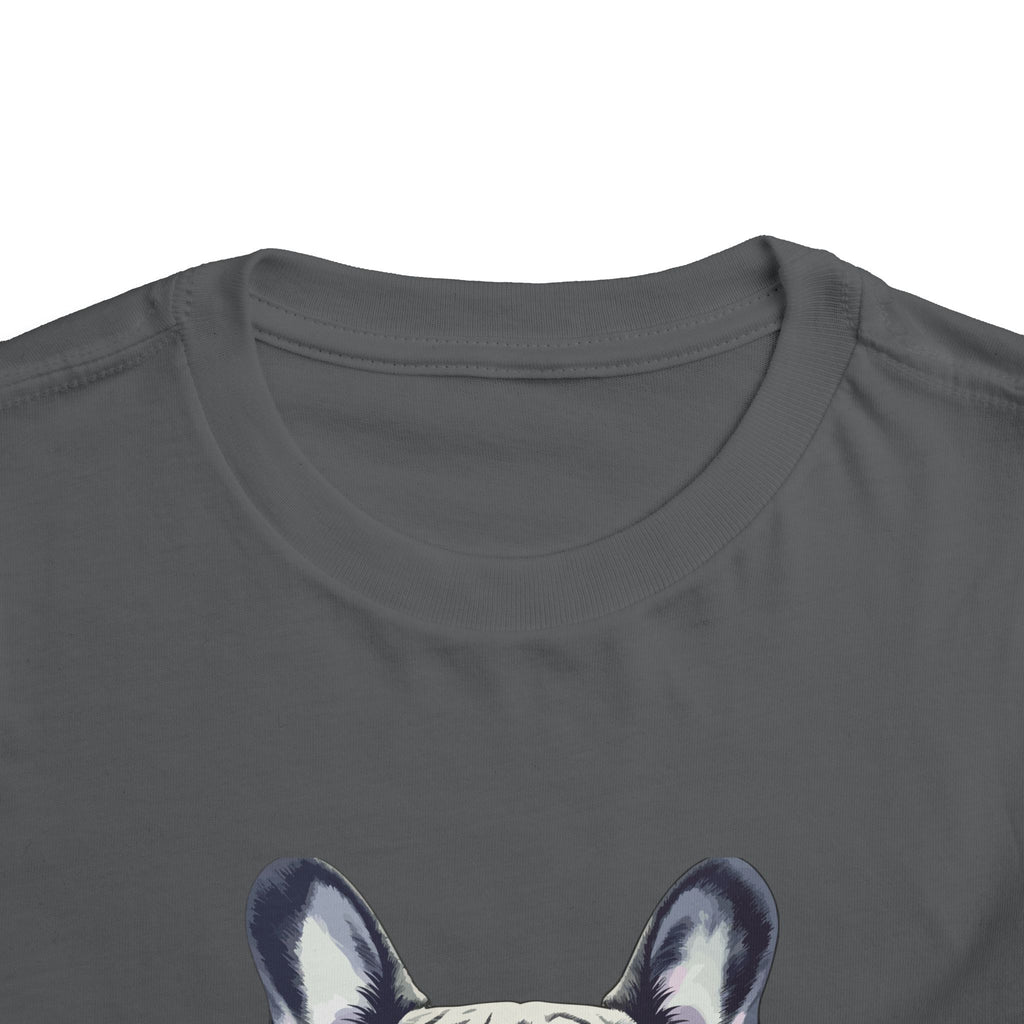 Cool French Bulldog Toddler Tee, I'm Cool Shirt, Kids Summer Tee, Pet Lover Gift, Cute Toddler Outfit