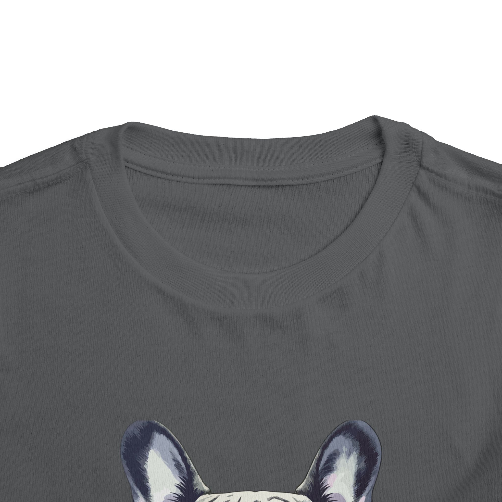 Cool French Bulldog Toddler Tee, I'm Cool Shirt, Kids Summer Tee, Pet Lover Gift, Cute Toddler Outfit