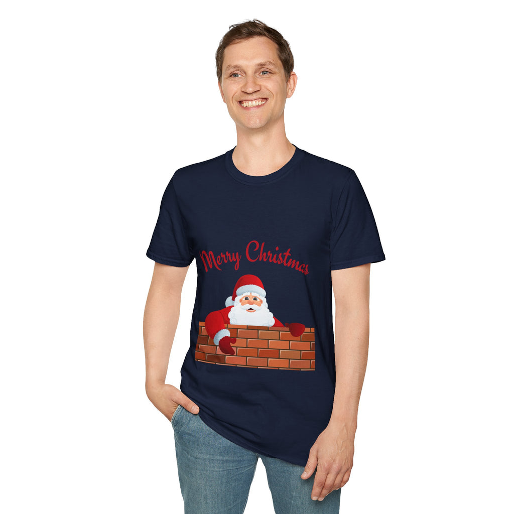 Merry Christmas Santa T-Shirt, Holiday Tee, Unisex Christmas Top, Festive Shirt, Gift for Him/Her, Family Reunion Apparel