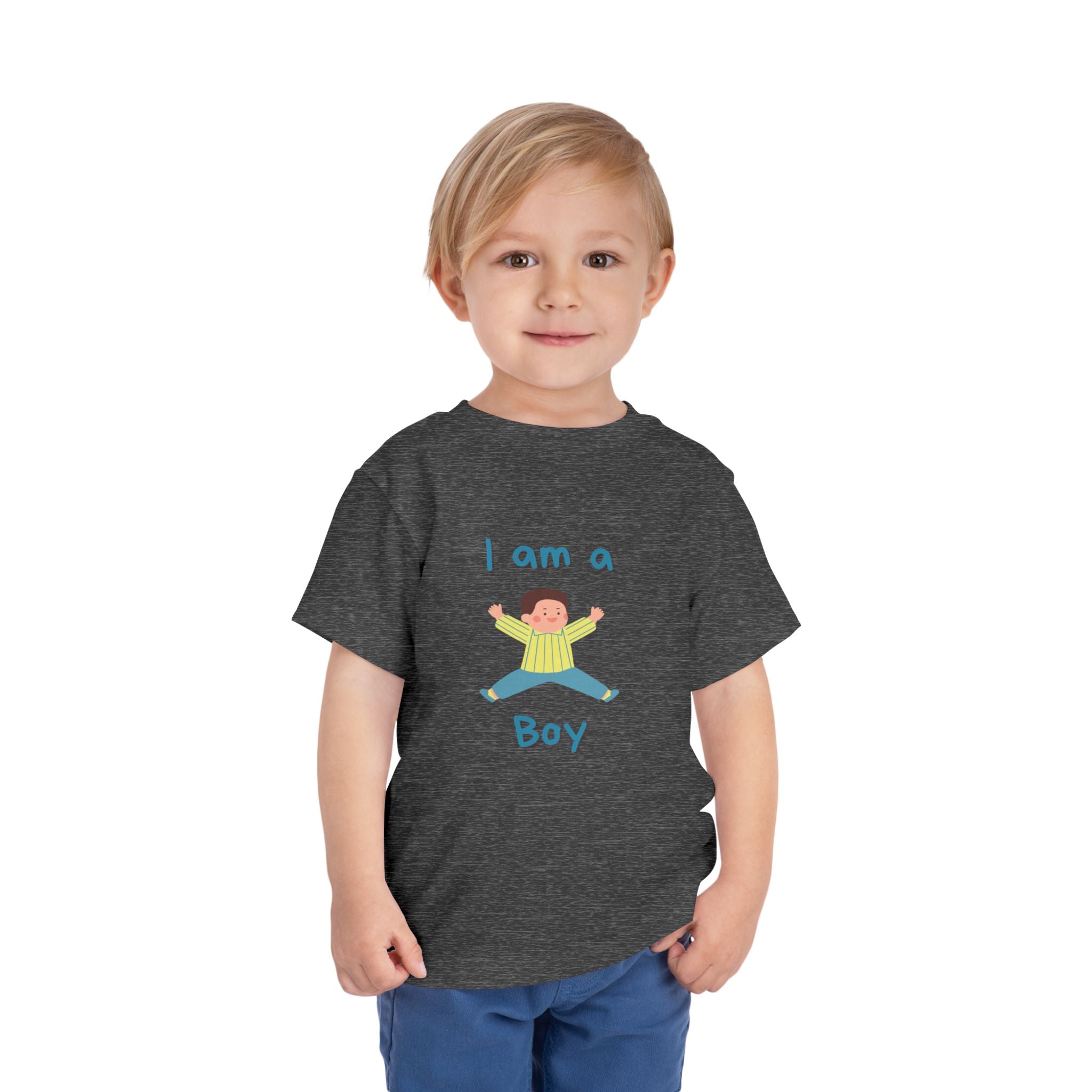 Toddler Short Sleeve Tee – Soft Airlume Cotton, Everyday Comfort