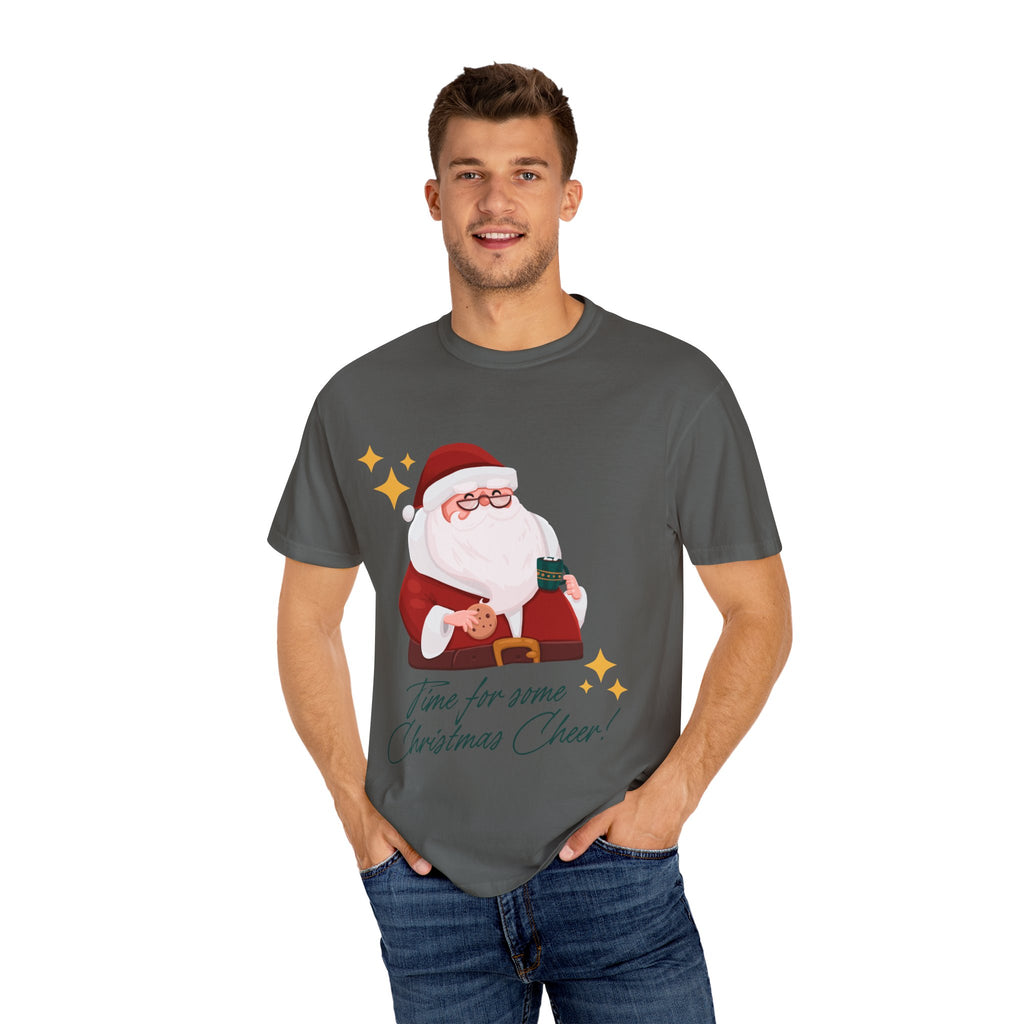 Festive Christmas T-Shirt, Holiday Apparel, Santa Graphic Tee, Unisex Christmas Gift, Seasonal Outfit, Cheerful Holiday Wear