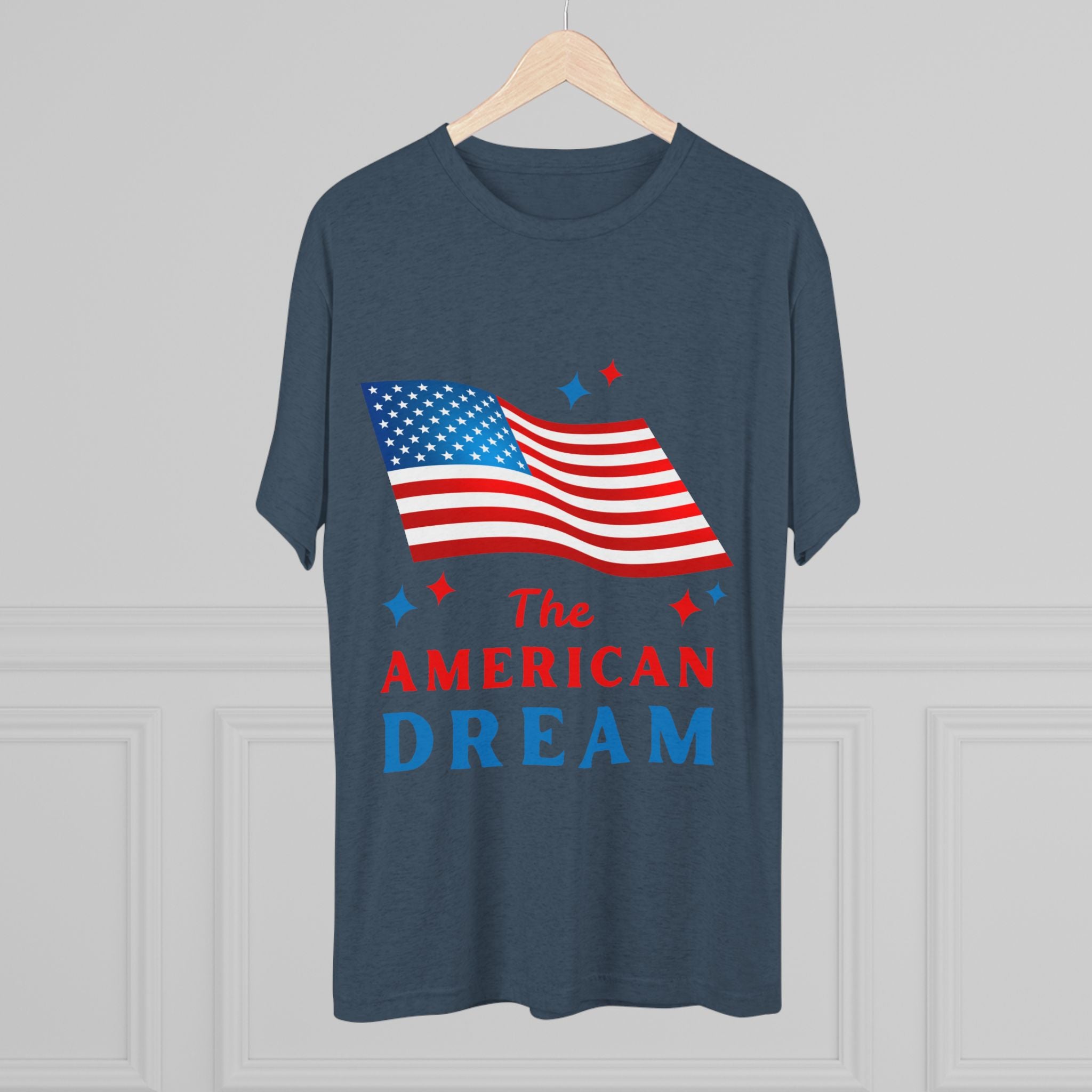 American Dream Unisex Crew Tee, Patriotic Shirt, Independence Day Tee, Casual Summer Top, Gift for Proud Americans
