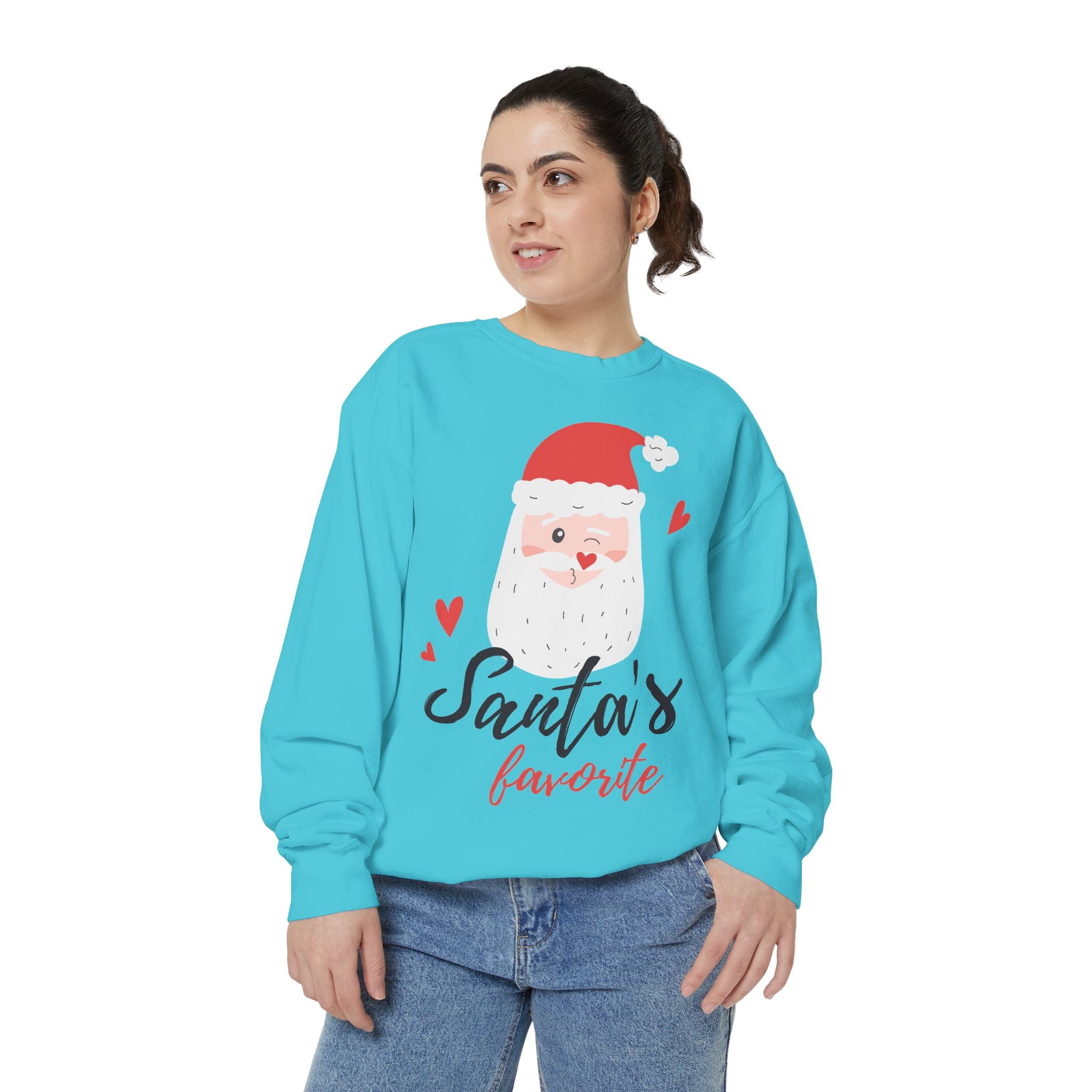 Santa's Favorite Sweatshirt, Holiday Apparel, Gift for Christmas, Unisex Pullover, Festive Sweater, Cozy Sweatshirt