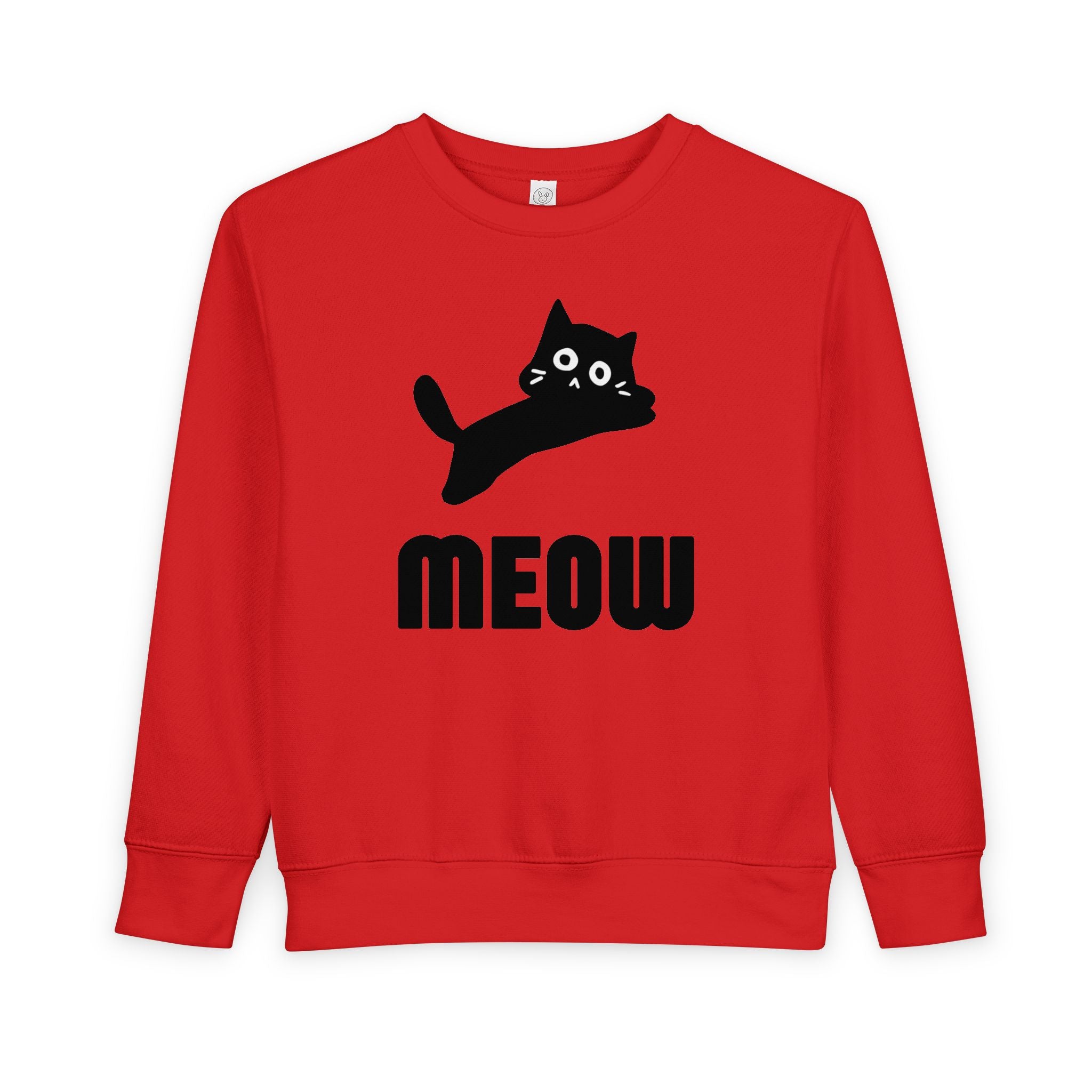 Playful Cat Toddler Sweatshirt, Cute Kids Shirt, Meow Design Top, Baby Gift, Toddler Clothing, Animal Lover Apparel