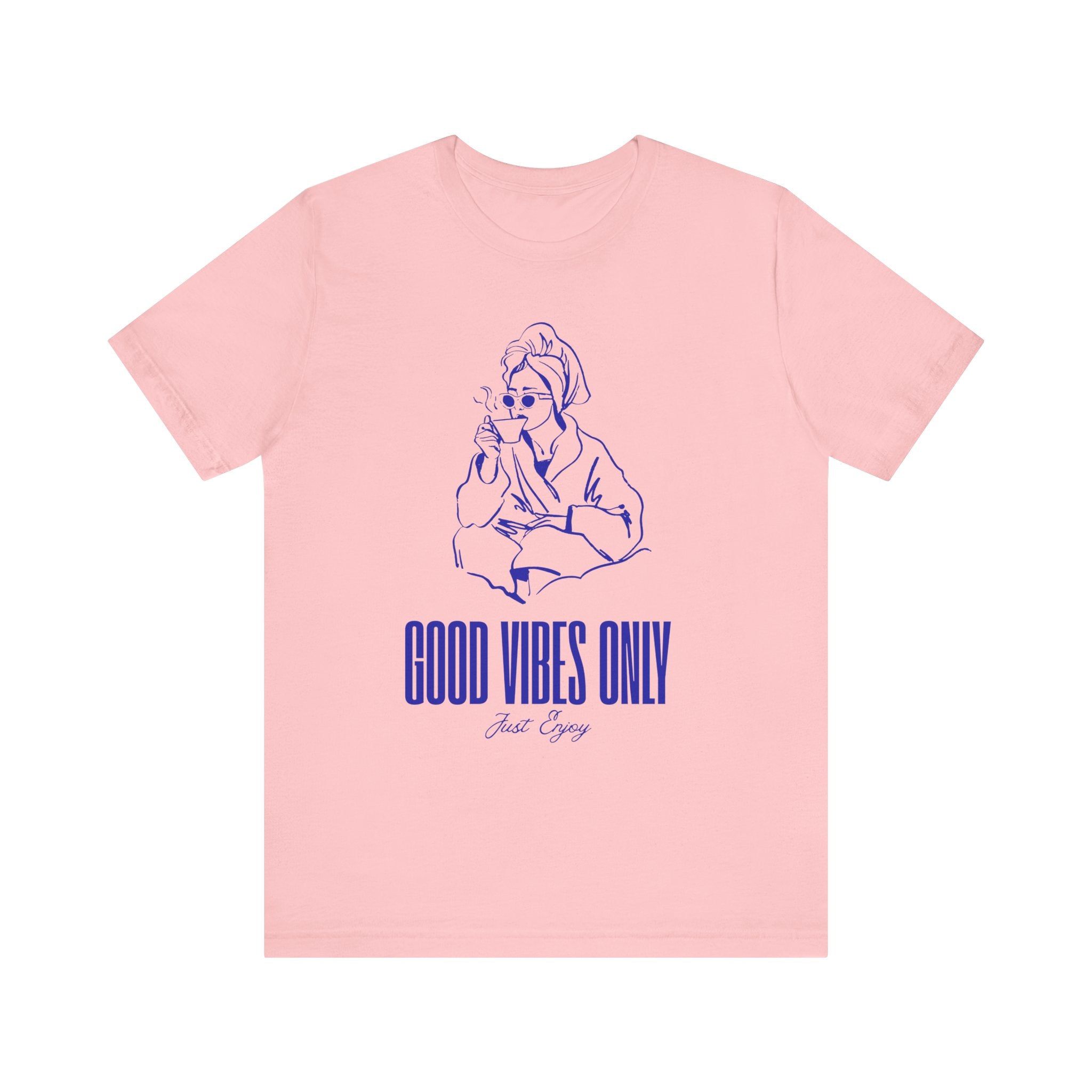 Good Vibes Only Unisex Jersey Tee - Relaxed Fit, Casual Outing, Gift for Friend, Positive Energy Shirt, Summer Wear