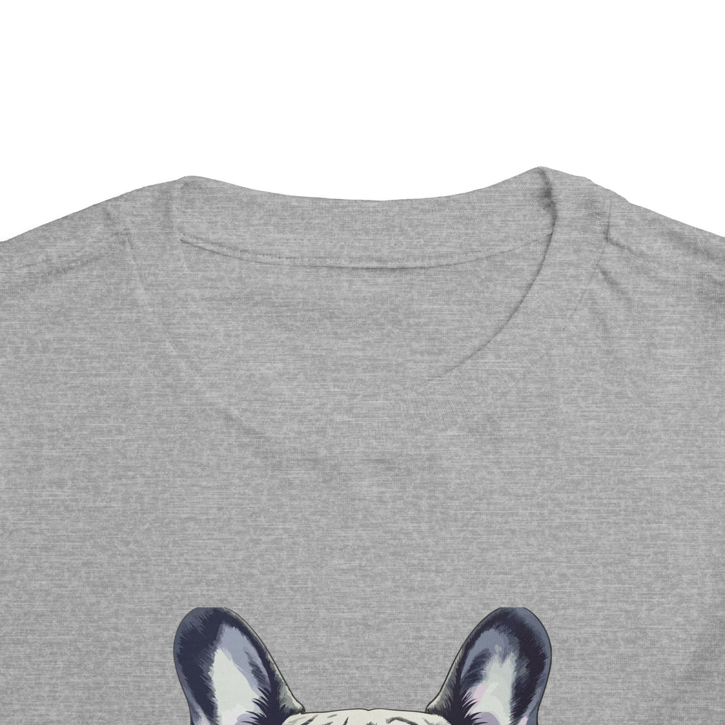 Cool French Bulldog Toddler Tee, I'm Cool Shirt, Kids Summer Tee, Pet Lover Gift, Cute Toddler Outfit