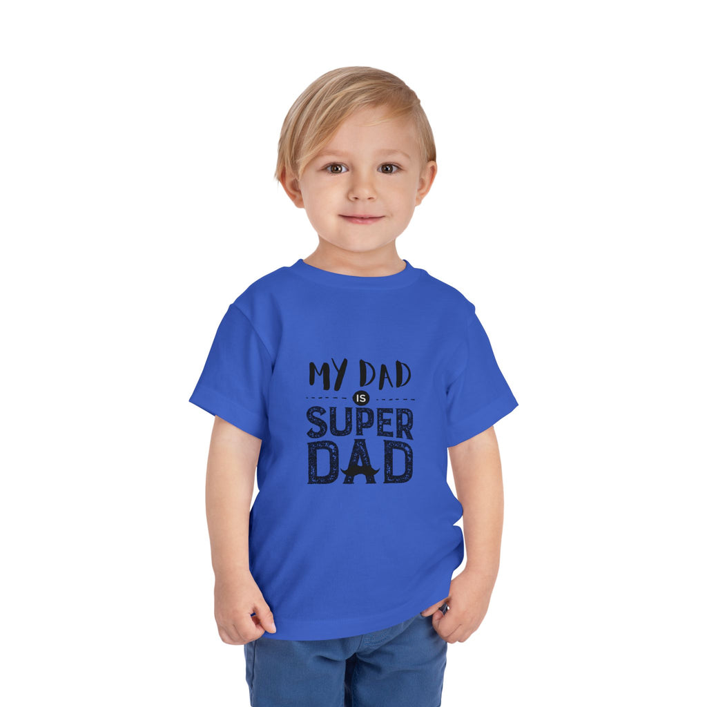 Toddler Super Dad Tee, Gift for Father's Day, Kids Birthday Shirt, Father's Day Celebration, Cute Toddler Outfit