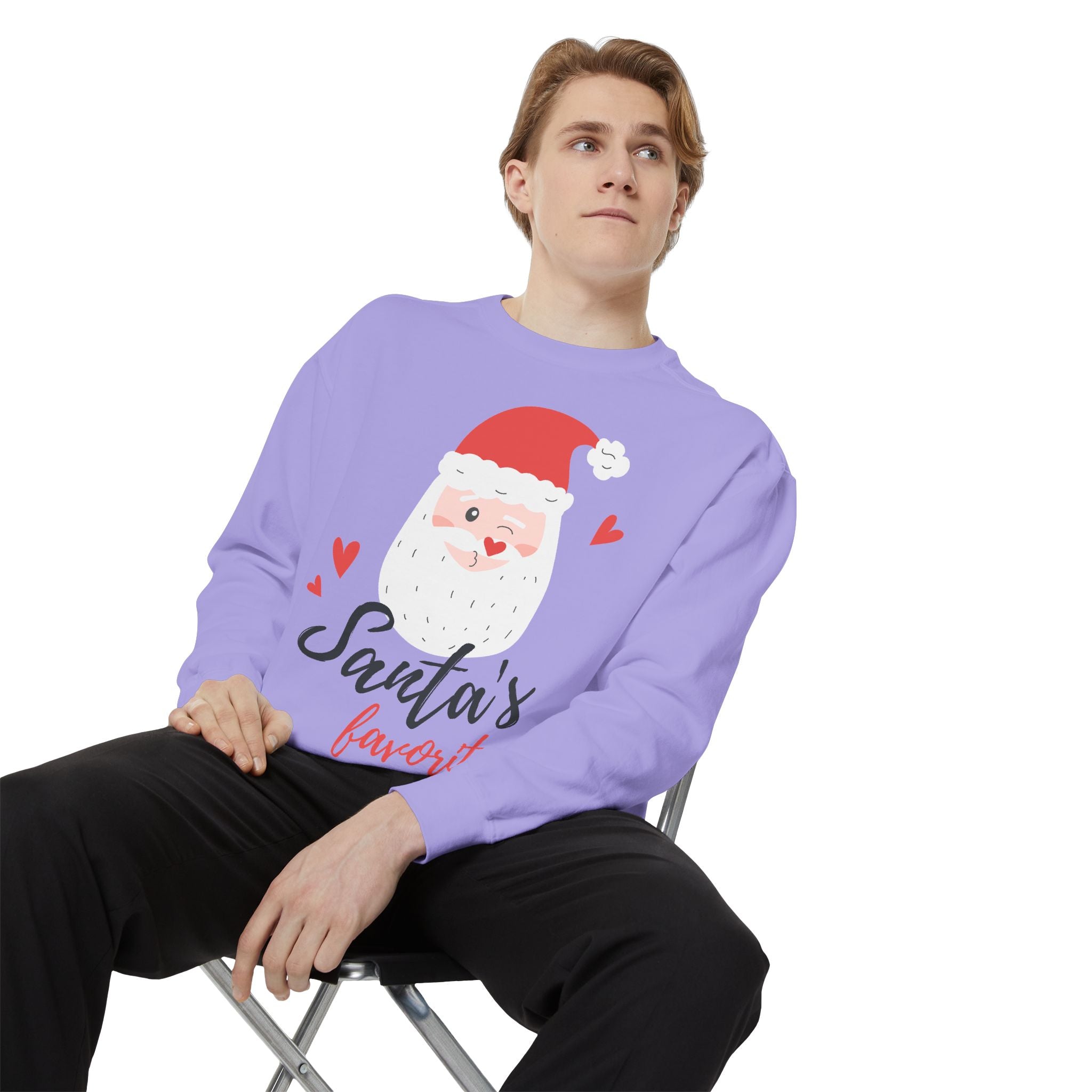 Santa's Favorite Sweatshirt, Holiday Apparel, Gift for Christmas, Unisex Pullover, Festive Sweater, Cozy Sweatshirt