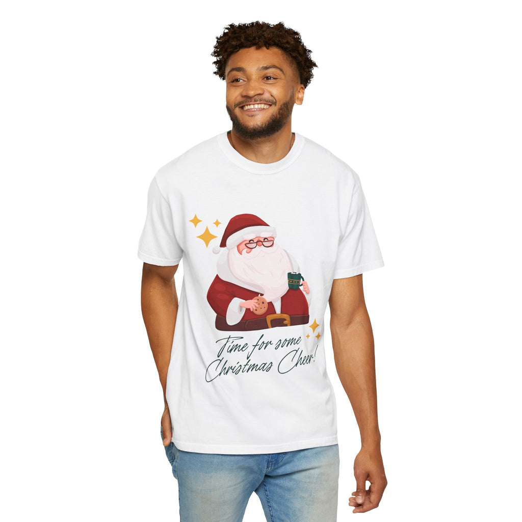 Festive Christmas T-Shirt, Holiday Apparel, Santa Graphic Tee, Unisex Christmas Gift, Seasonal Outfit, Cheerful Holiday Wear