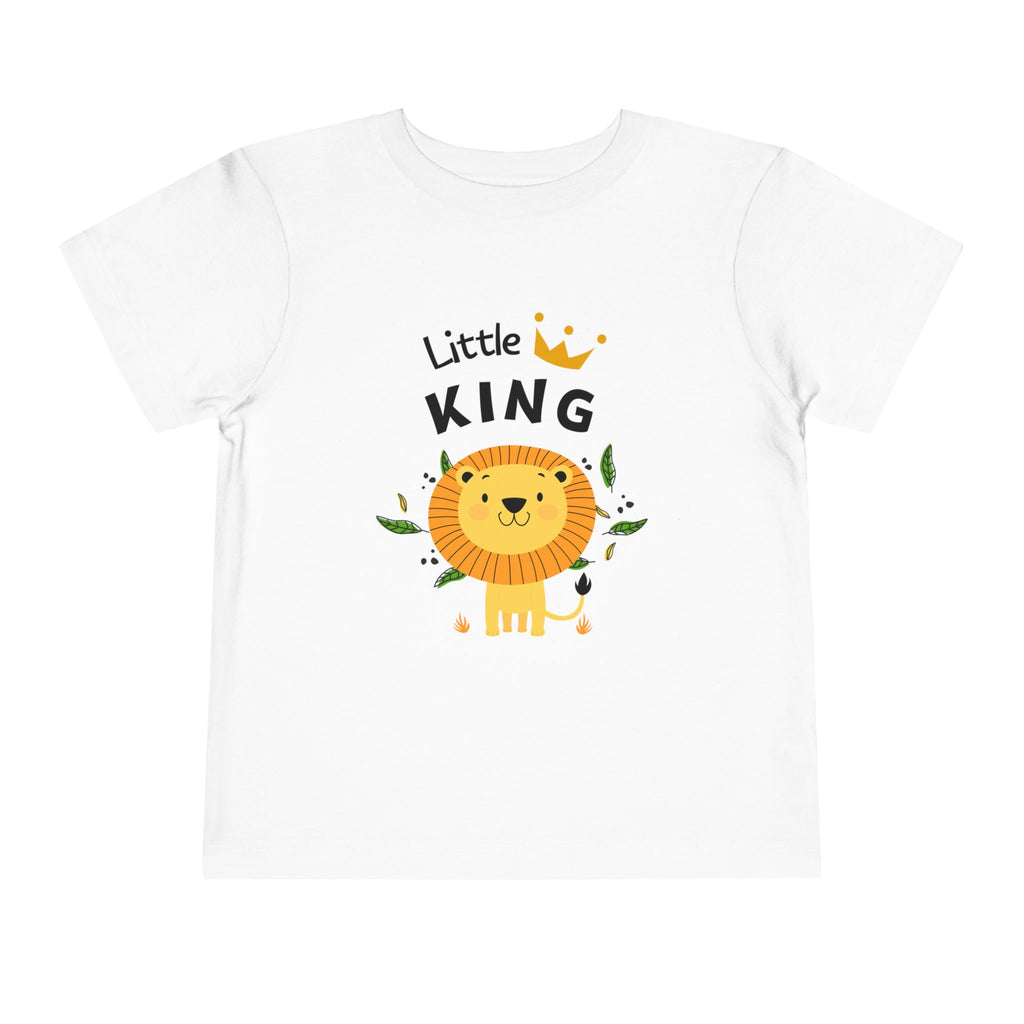 Little King Toddler Tee, Cute Kids T-Shirt, Birthday Gift for Toddler, Playful Toddler Outfit, Lion Graphic Tee, Fun Kids Apparel