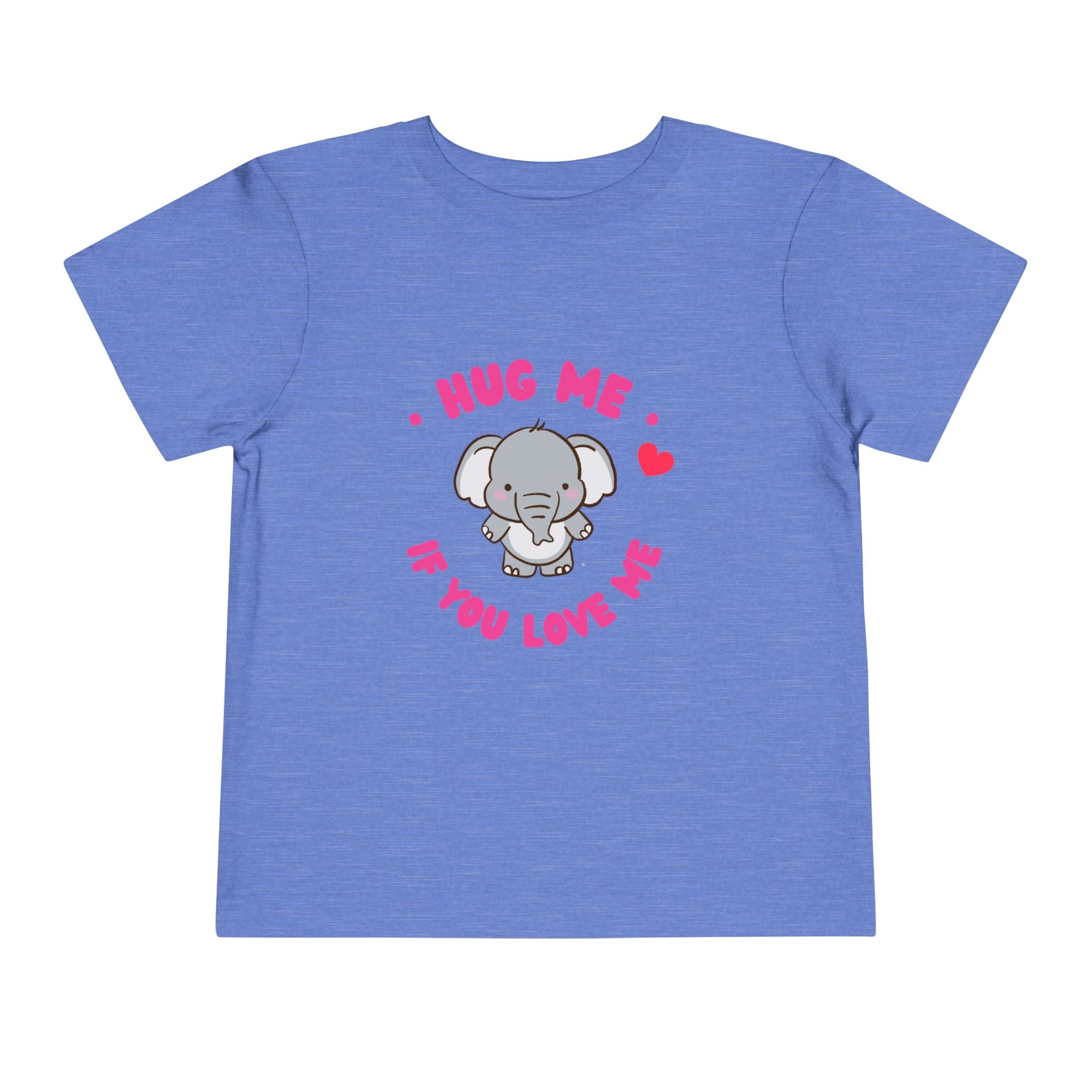 Cute Toddler Tee with Elephant Design - Perfect Gift for Birthdays, Playdates, or Library Visits, Hug Me If You Love Me, Kids Apparel, [...]
