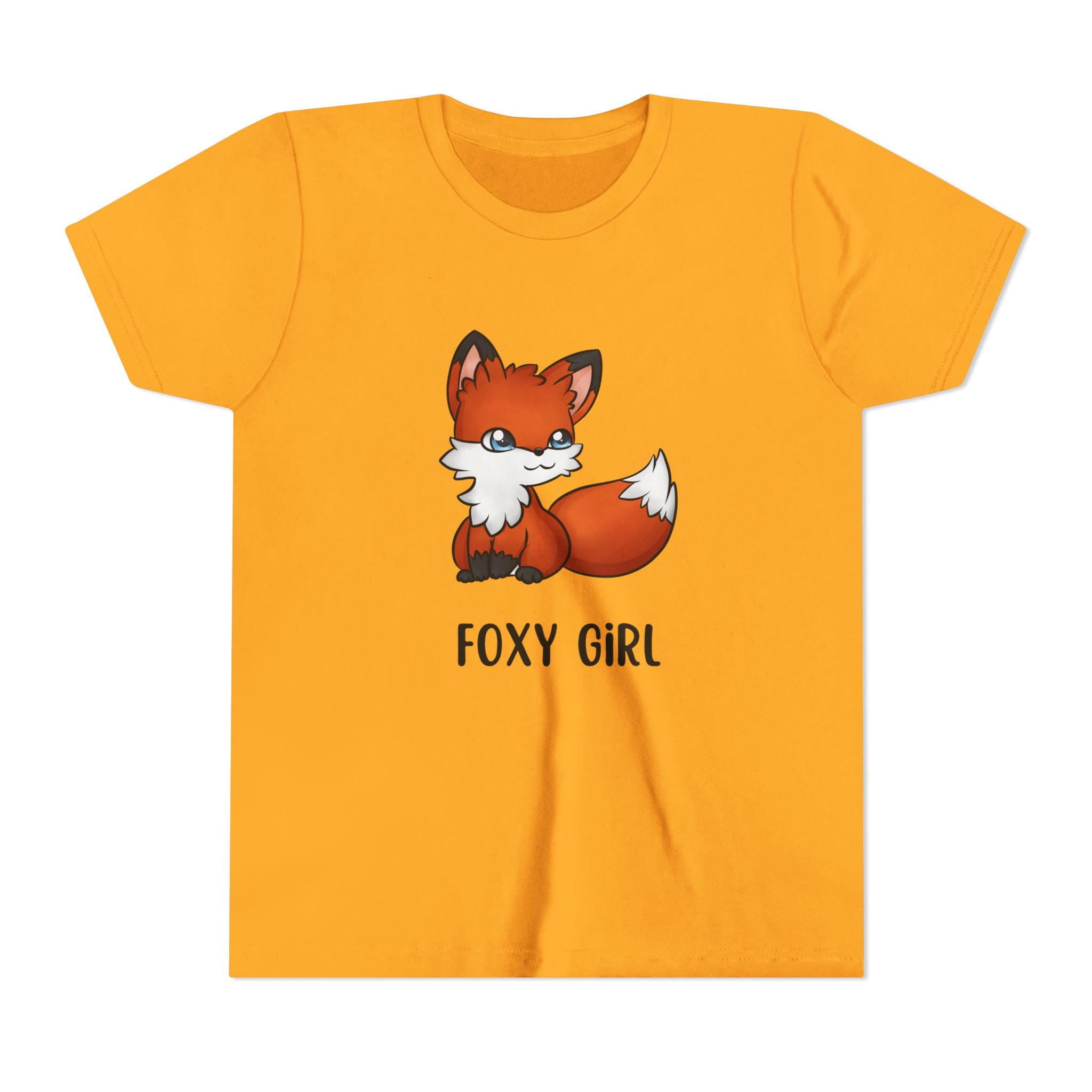 Foxy Girl Youth Tee, Cute Animal Shirt, Kids' Graphic Tee, Fun Fashion, Birthday Gift, Playful Style