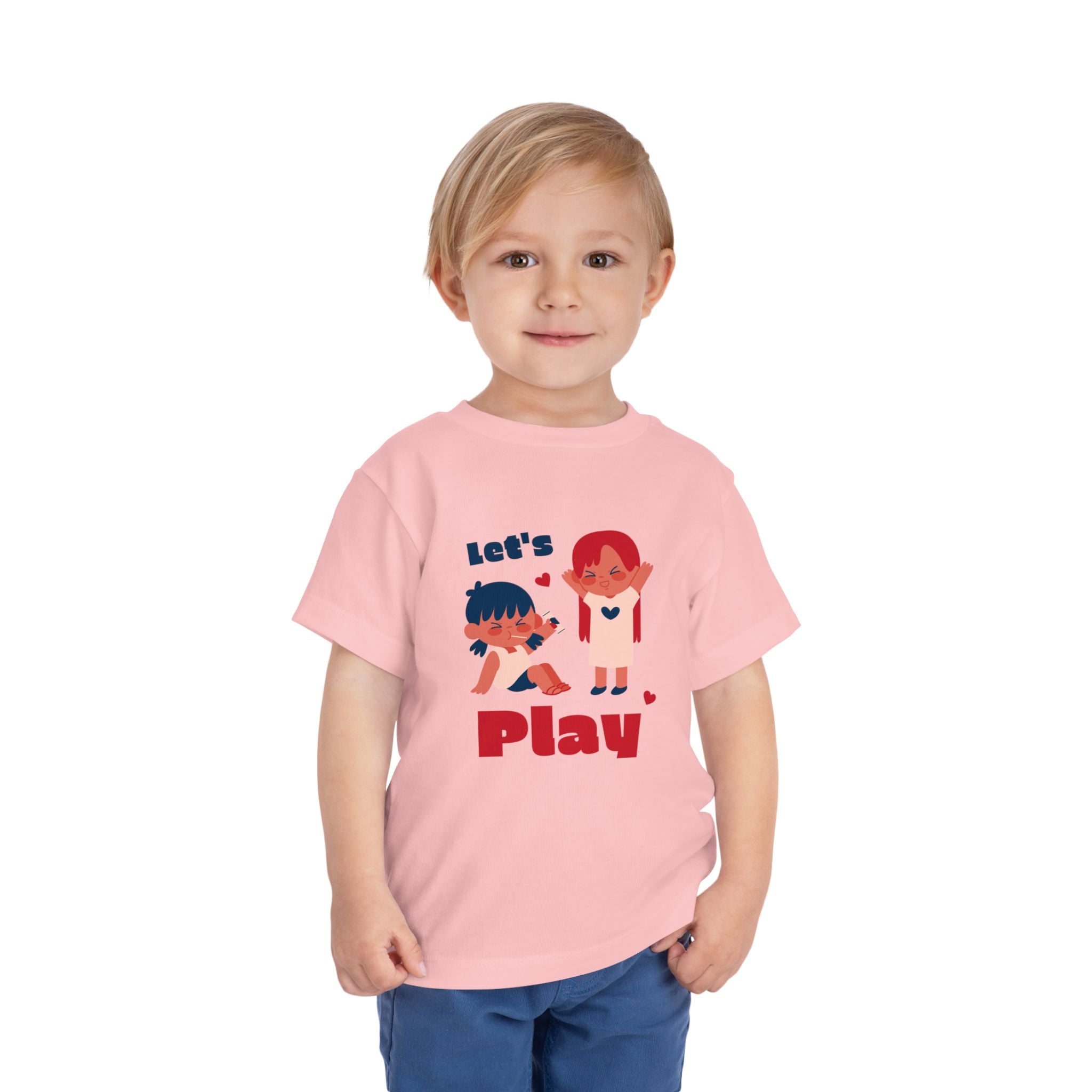 Playful Toddler Tee, Let's Play Shirt, Kids Short Sleeve Top, Fun Toddler Clothing, Adorable Kids Tee