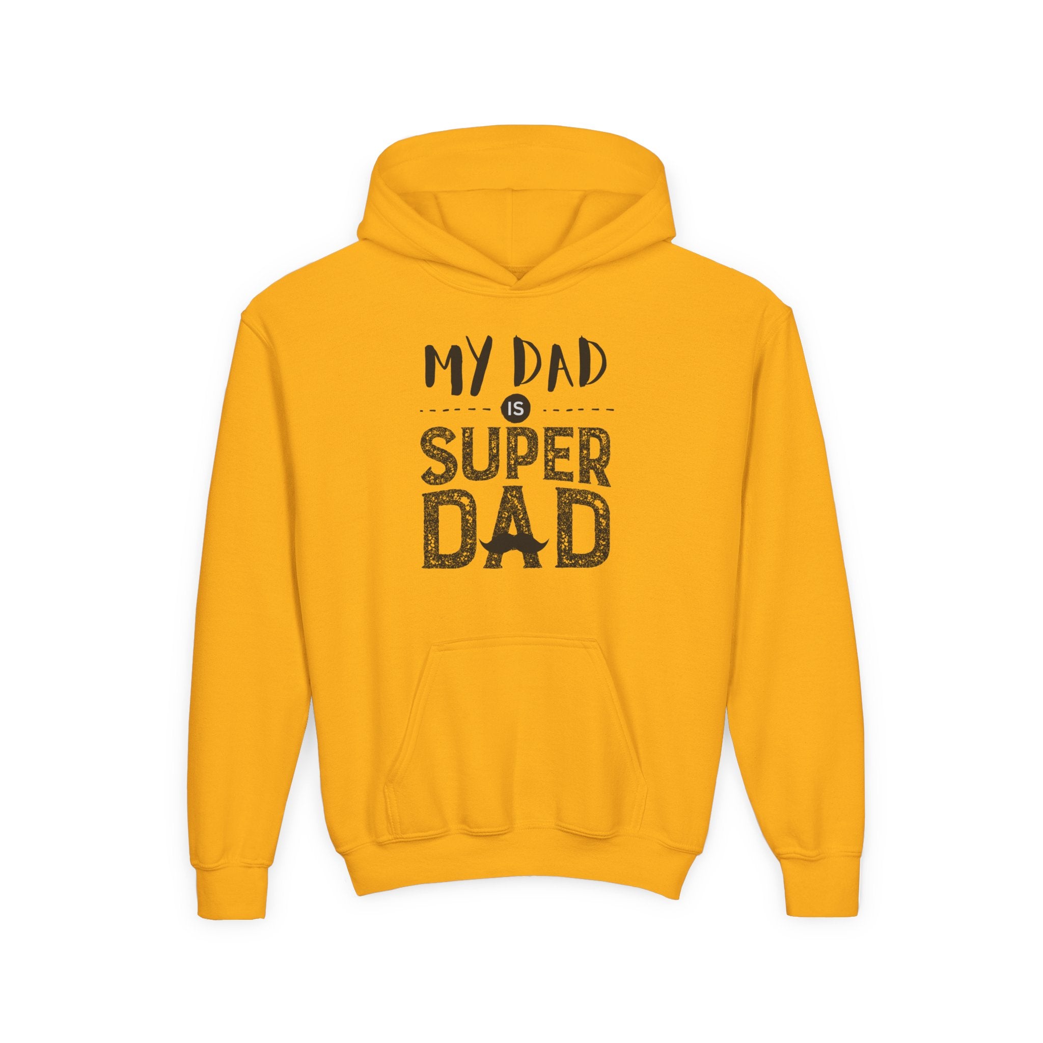 Super Dad Youth Hoodie, Perfect Gift for Father’s Day, Birthday, Everyday Comfort, Cute Sweatshirt for Kids