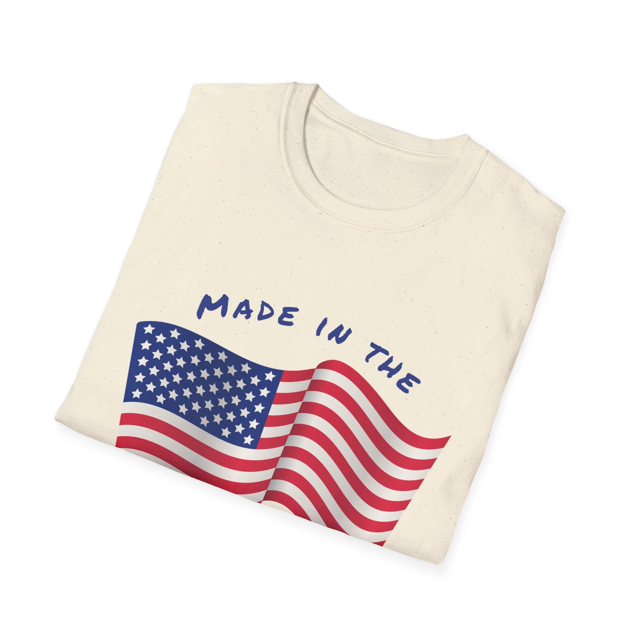 Patriotic Unisex T-Shirt, USA Flag Tee, Made in the USA Shirt, Independence Day Apparel, Gift for Veterans, Casual Wear