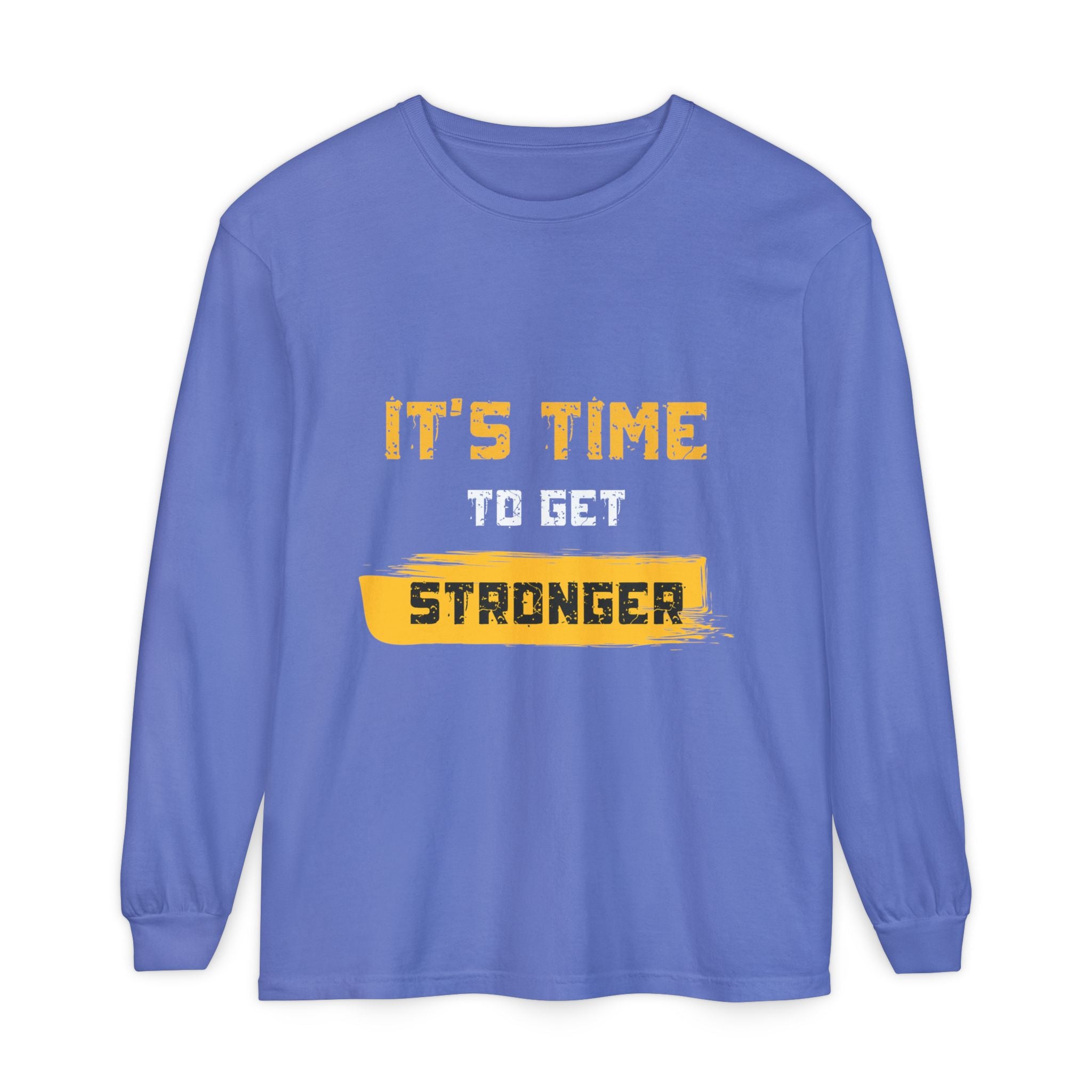 Unisex Motivational Long Sleeve Tee - 'It's Time Stronger' - Perfect Gift for Fitness Lovers, Gym Attire, Casual Wear, Inspirational [...]