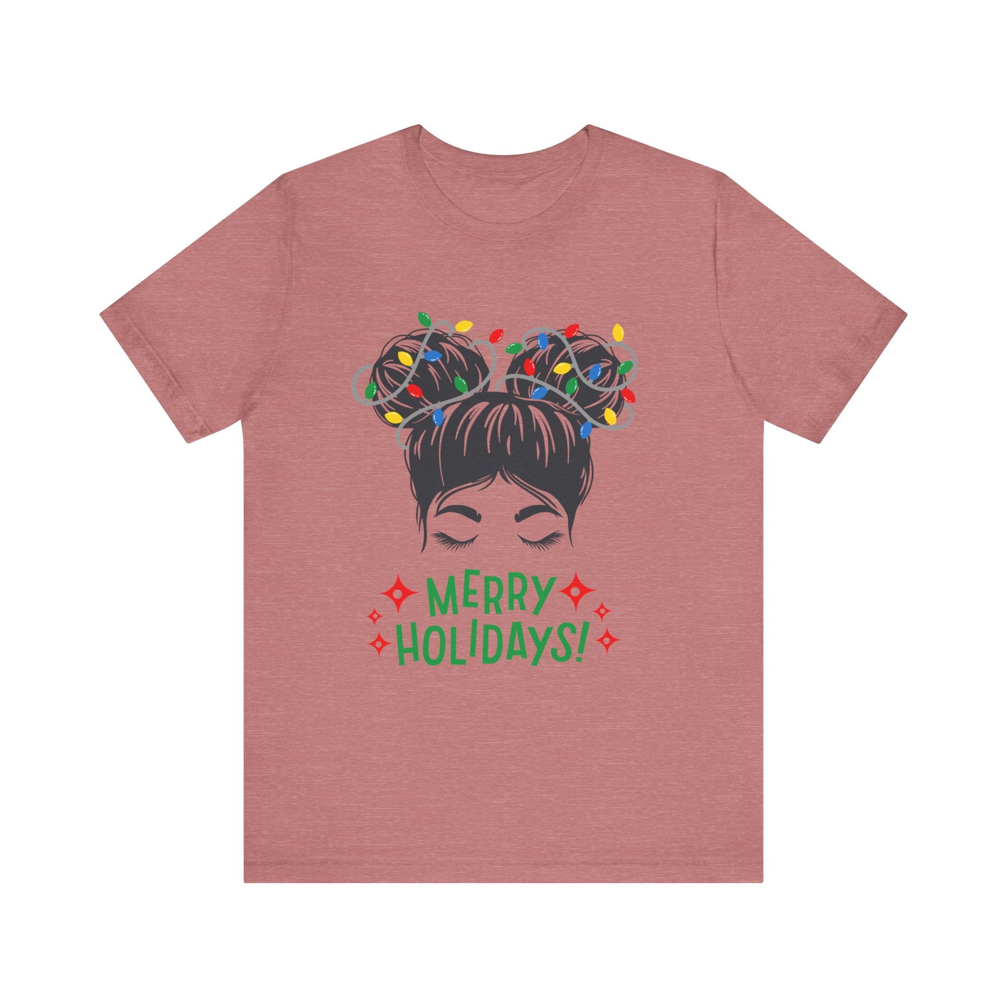 Festive Holiday Tee - Merry Holidays Graphic, Unisex Jersey Short Sleeve Shirt, Christmas Apparel, Seasonal Gift, Cozy Vibes