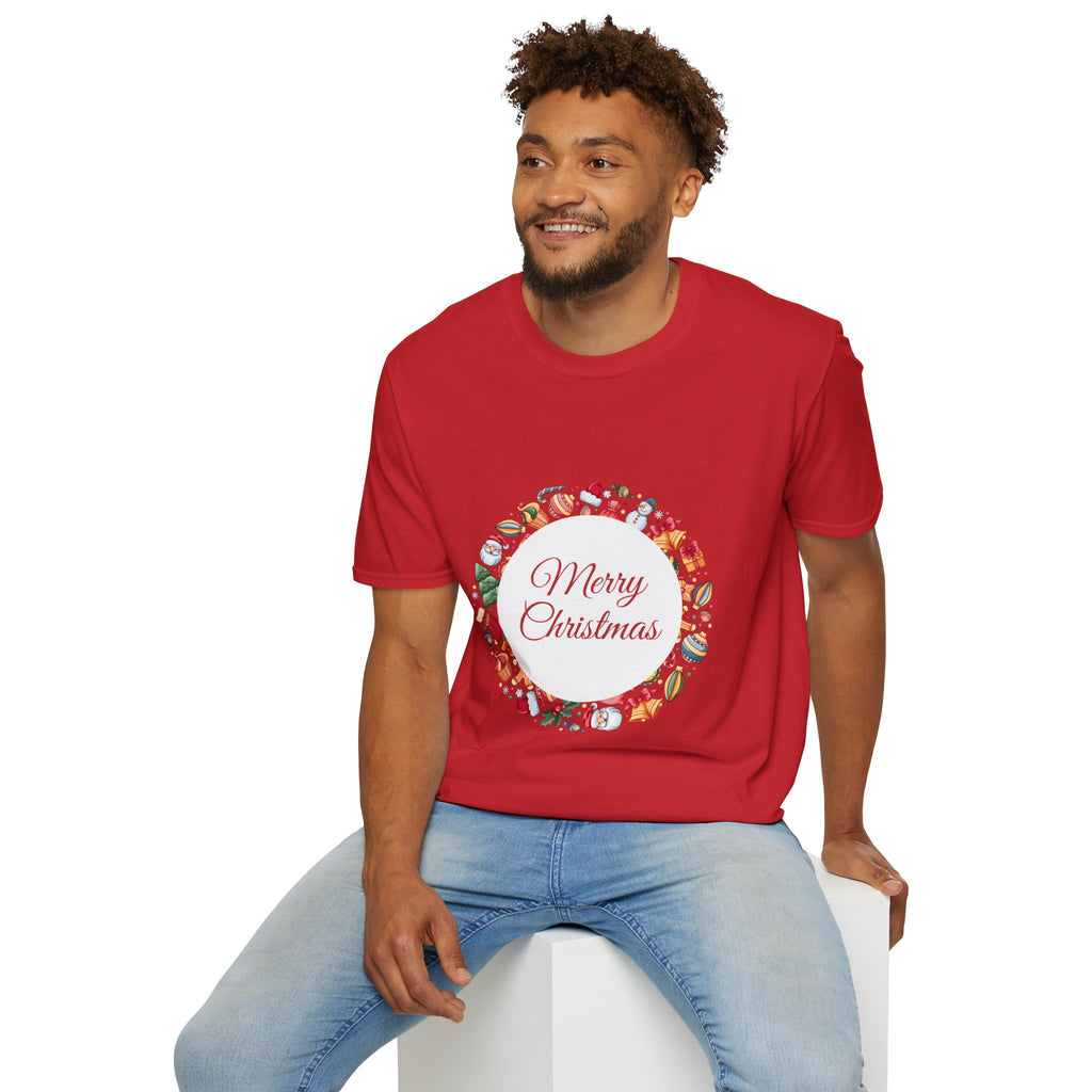 Merry Christmas Unisex T-Shirt, Holiday Apparel, Christmas Gift, Festive Tee, Seasonal Wear, Unisex T-Shirt