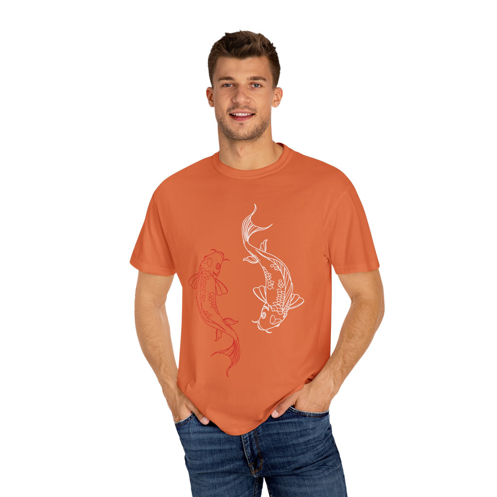 Koi Fish Unisex T-Shirt | Art Tee, Summer Style, Casual Wear, Gift for Nature Lovers, Zen & Peaceful Vibe