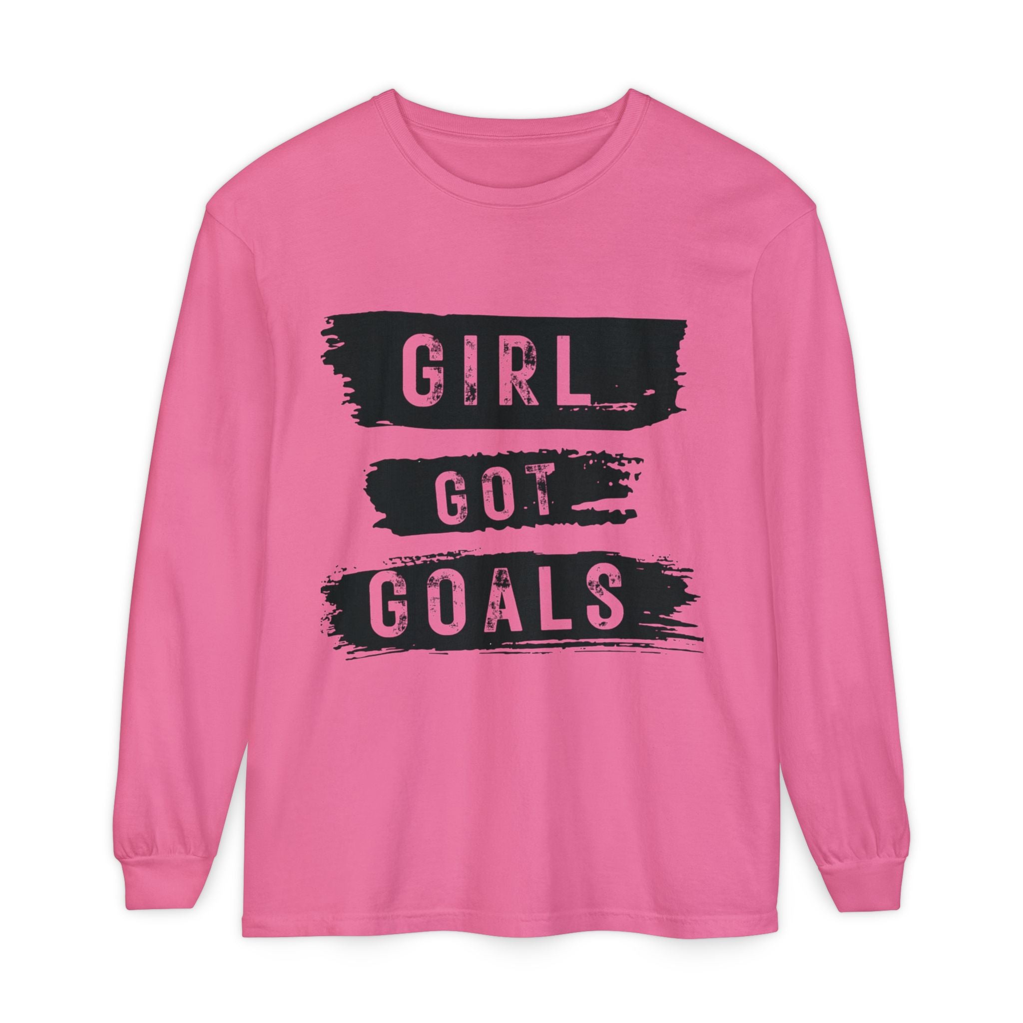 Girl Got Goals Long Sleeve T-Shirt | Motivational Apparel, Unisex Tees, Inspirational Gift, Casual Wear, Trendy Clothing