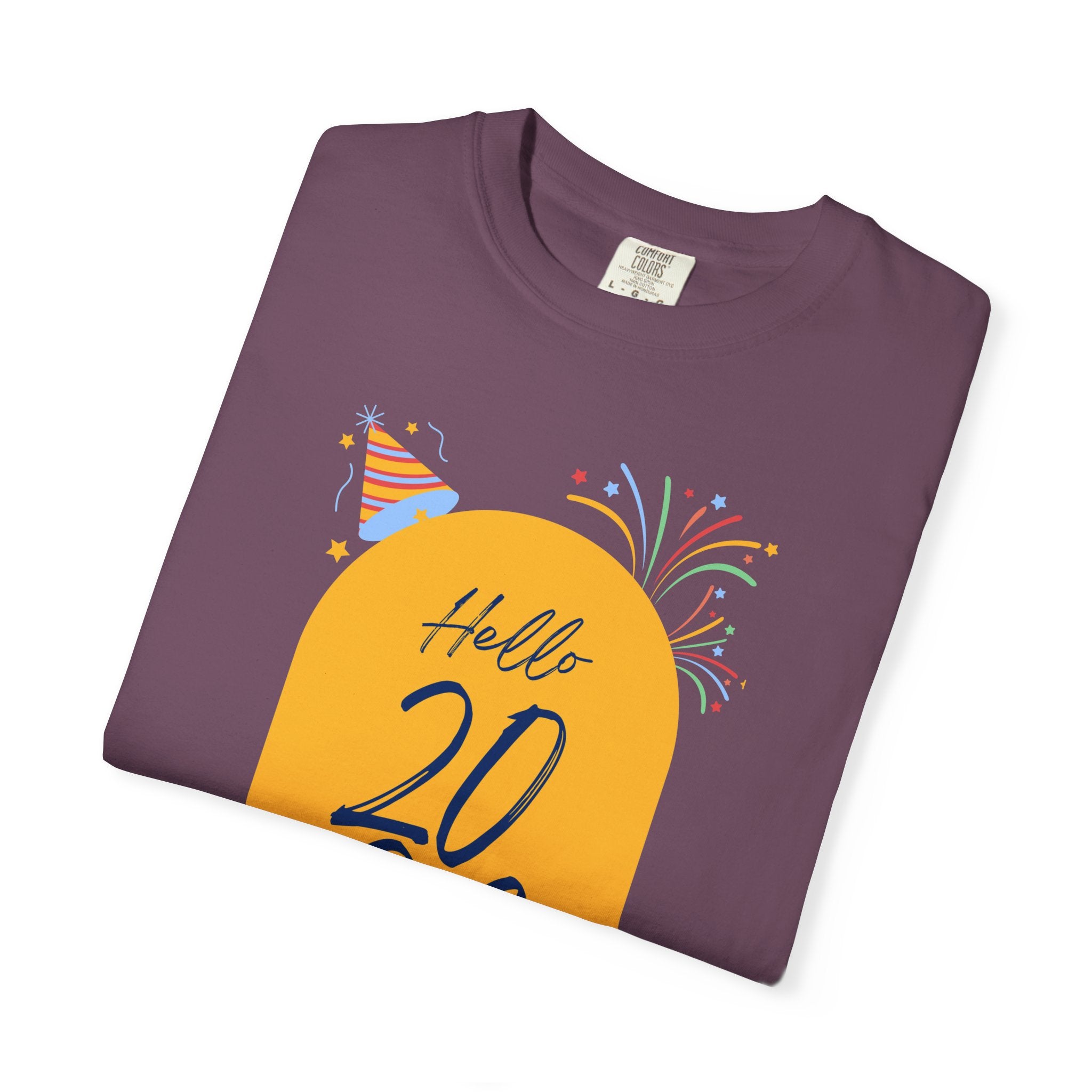 2026 Celebration T-Shirt - Party Vibes, Unisex Garment-Dyed Tee, Perfect for New Year, Birthdays, Gatherings, Fun Events