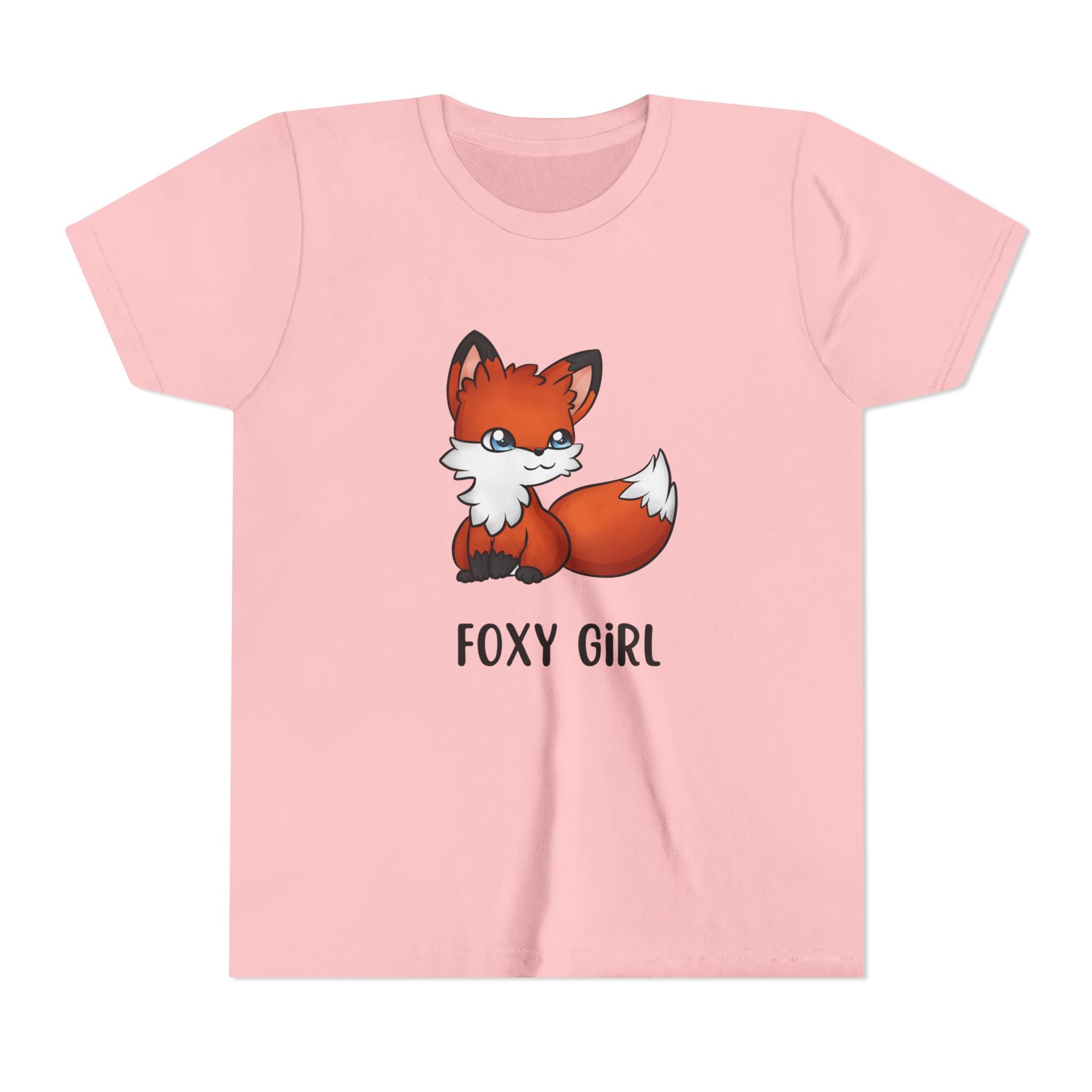 Foxy Girl Youth Tee, Cute Animal Shirt, Kids' Graphic Tee, Fun Fashion, Birthday Gift, Playful Style