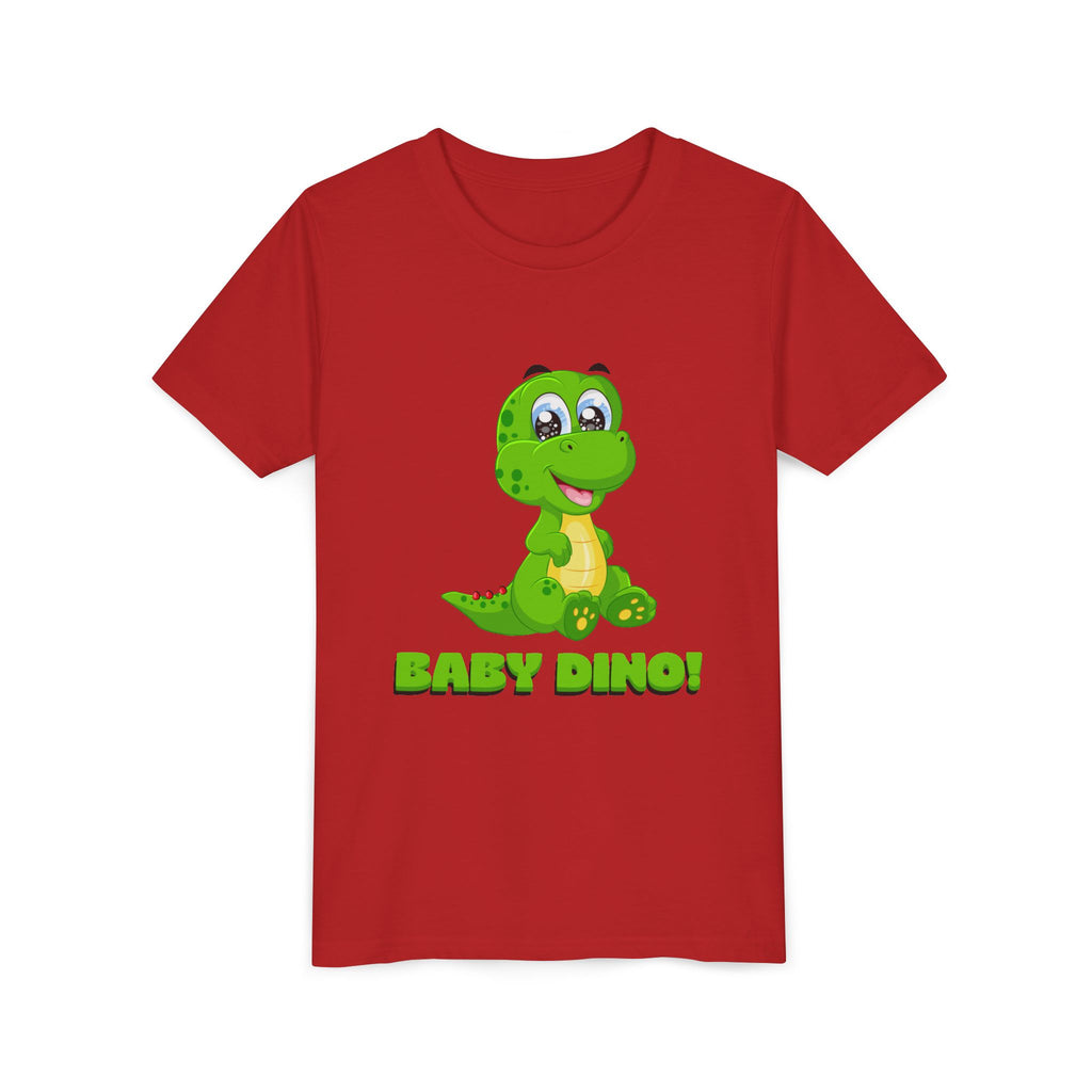 Cute Baby Dino Youth Tee, Dinosaur Shirt for Kids, Perfect for Birthdays, Playdates or Everyday Wear, Fun Gift for Dino Lovers