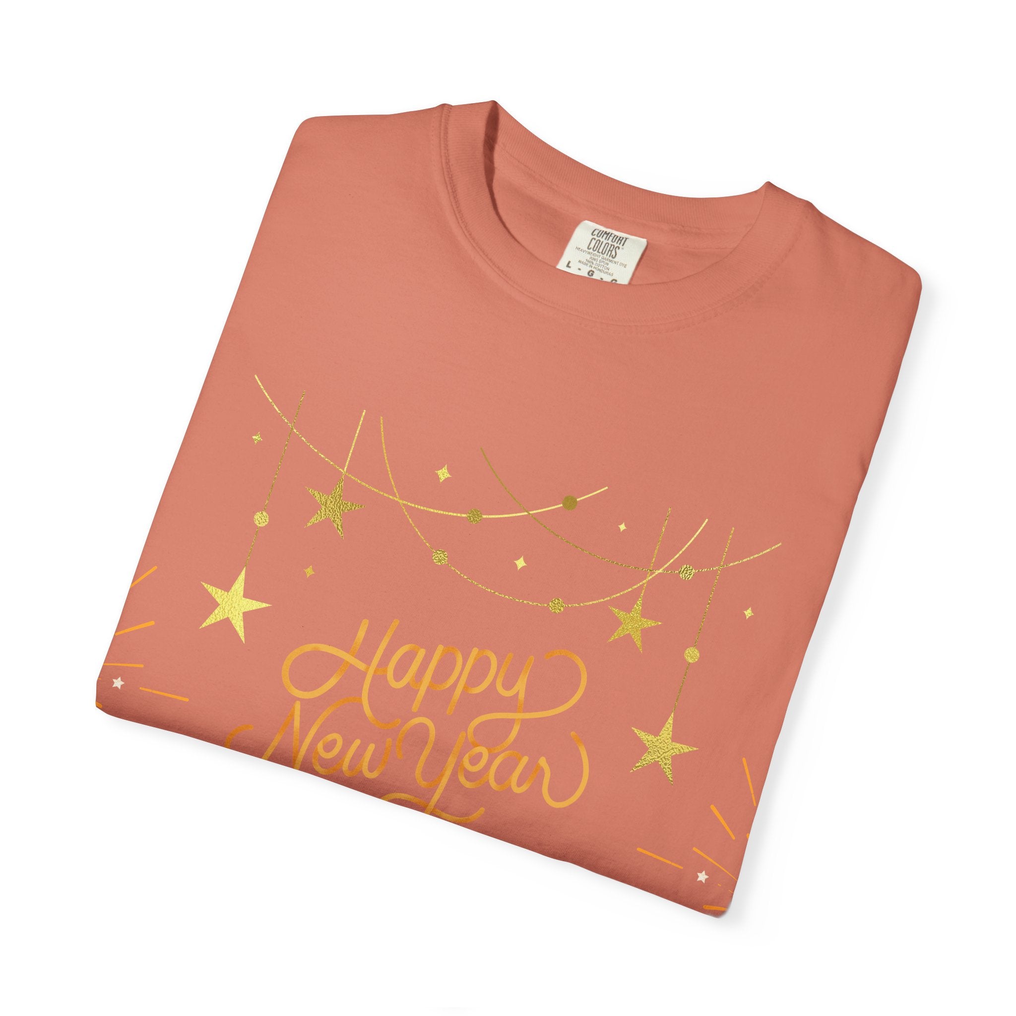 New Year Celebration T-Shirt | Unisex Garment-Dyed Tee with Happy New Year 2026 Design, Festive Apparel, Holiday Gift, Party Wear
