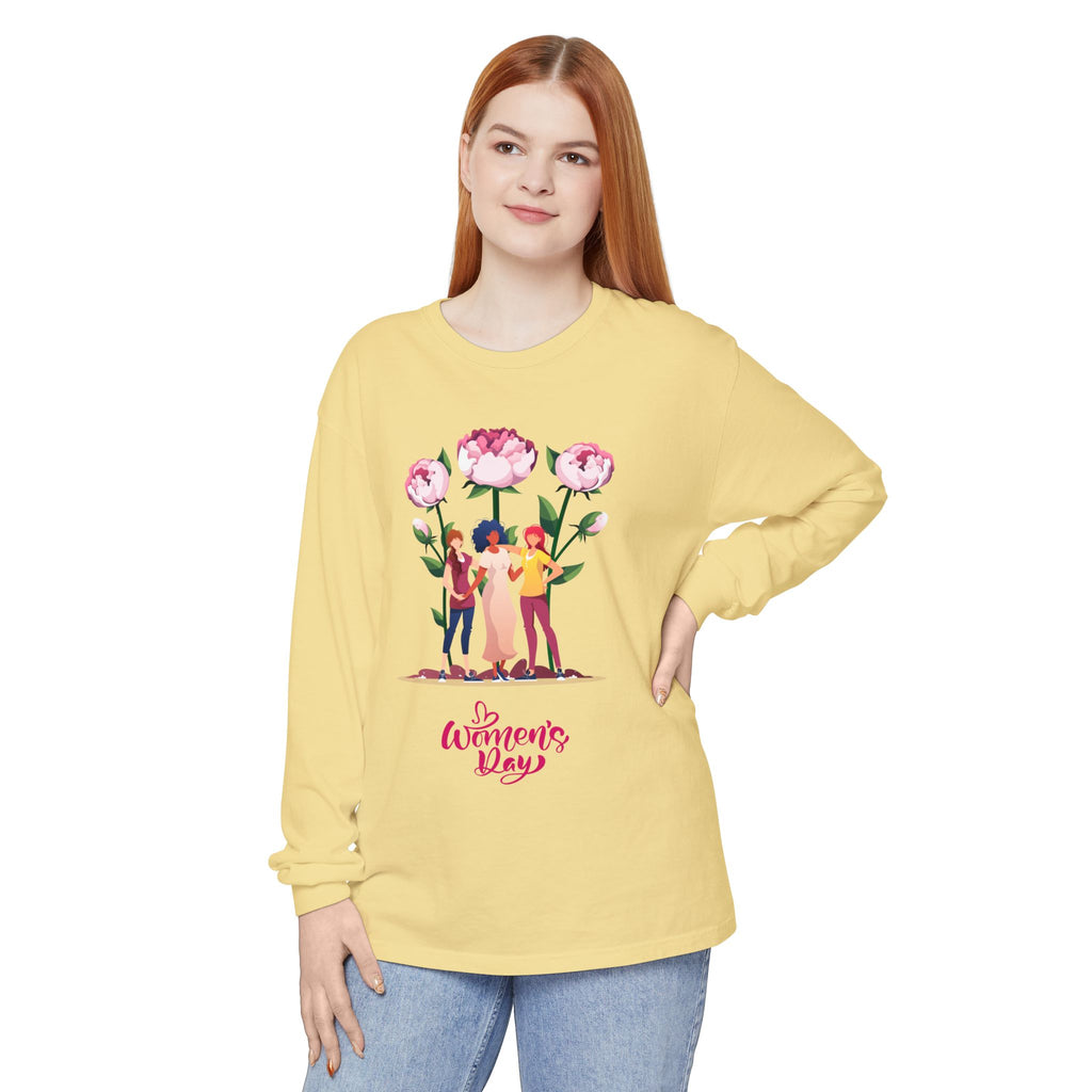 Womens Day Long Sleeve T-Shirt, Feminist Apparel, Gift for Her, Casual Wear, Women's Empowerment Tee, Spring Fashion