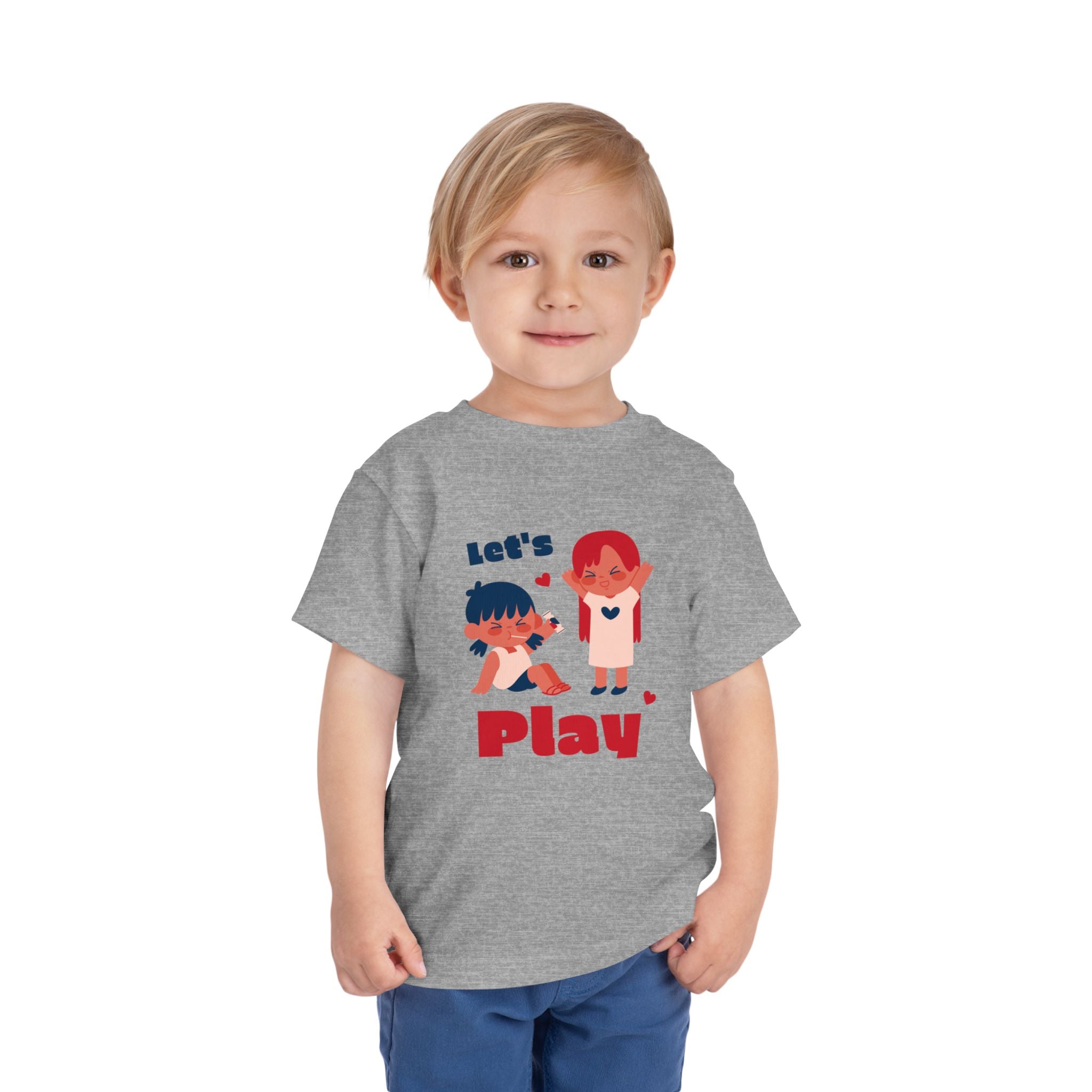 Playful Toddler Tee, Let's Play Shirt, Kids Short Sleeve Top, Fun Toddler Clothing, Adorable Kids Tee