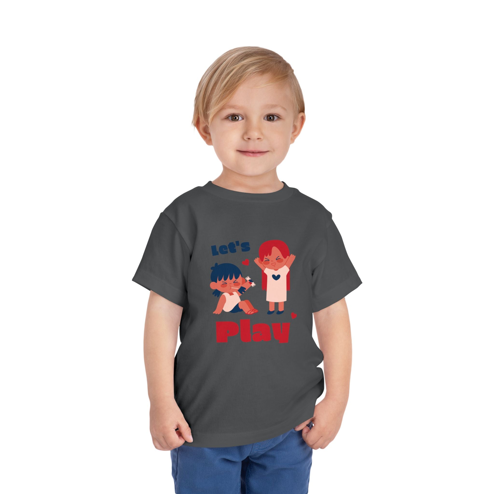 Playful Toddler Tee, Let's Play Shirt, Kids Short Sleeve Top, Fun Toddler Clothing, Adorable Kids Tee